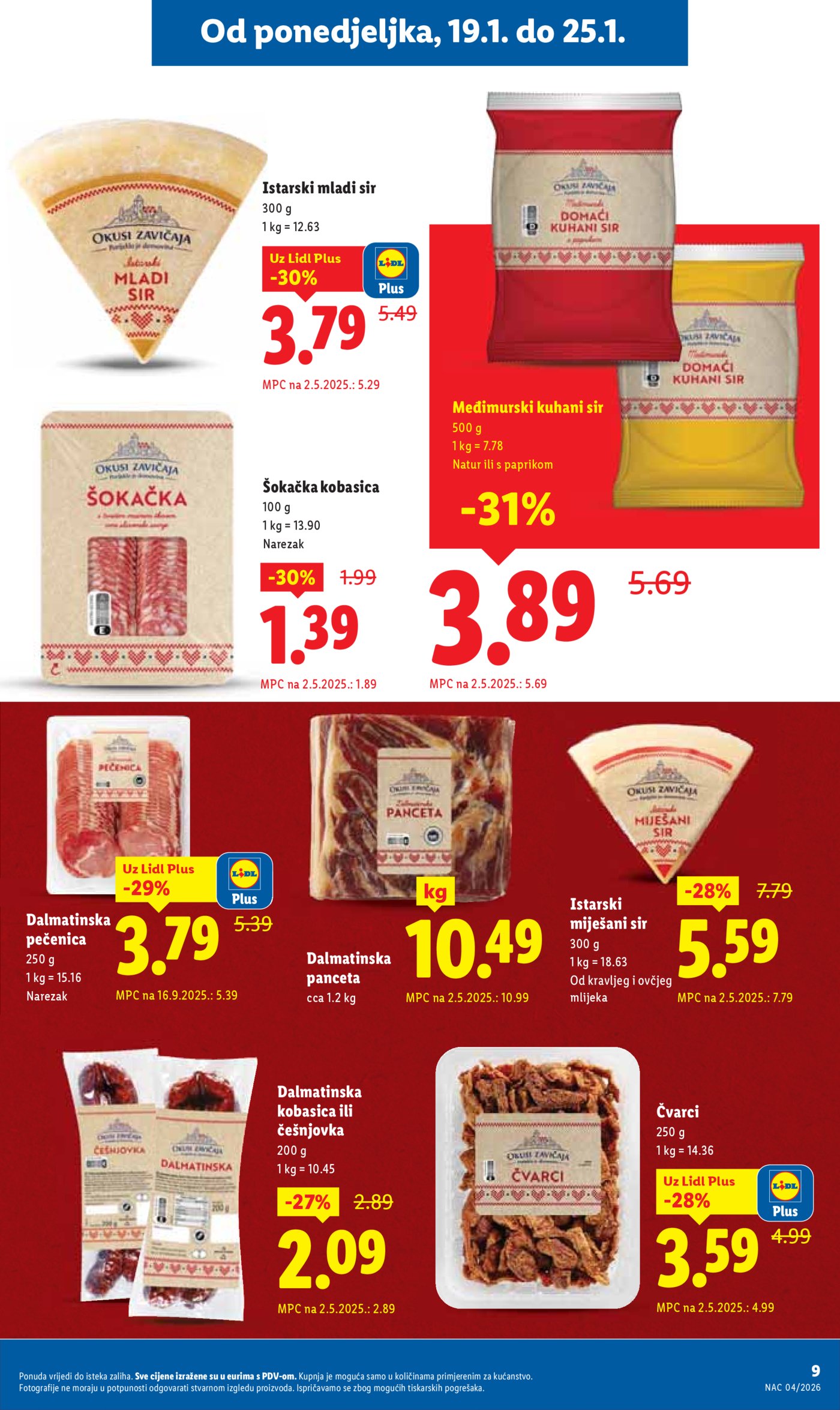 Lidl Super ponuda od ponedjeljka 19.01.-25.01.20256