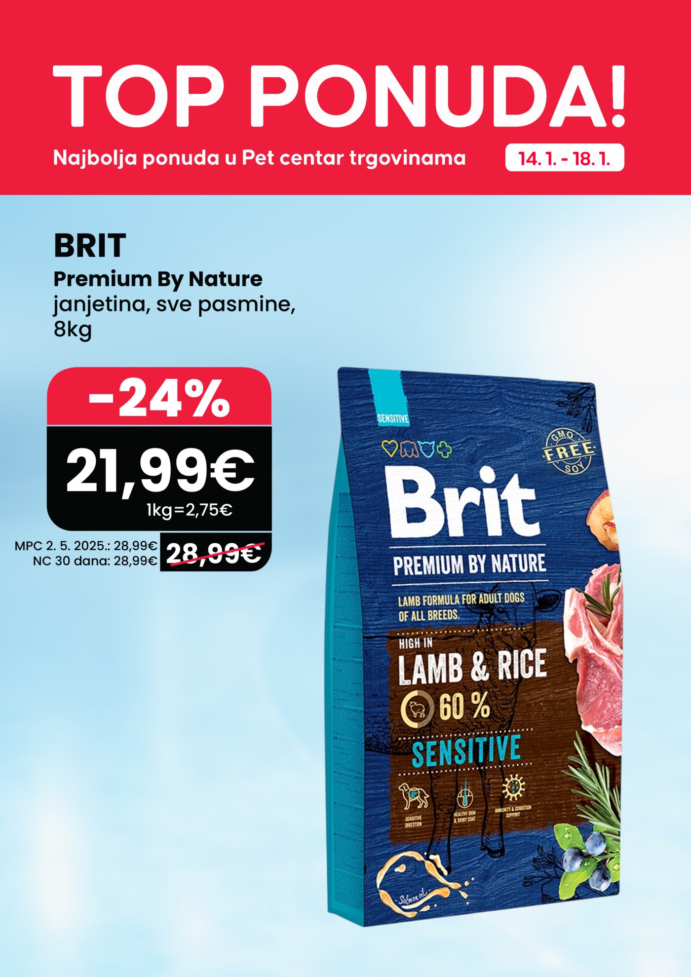 Pet centar Top ponuda 14.01. - 18.01.2026.