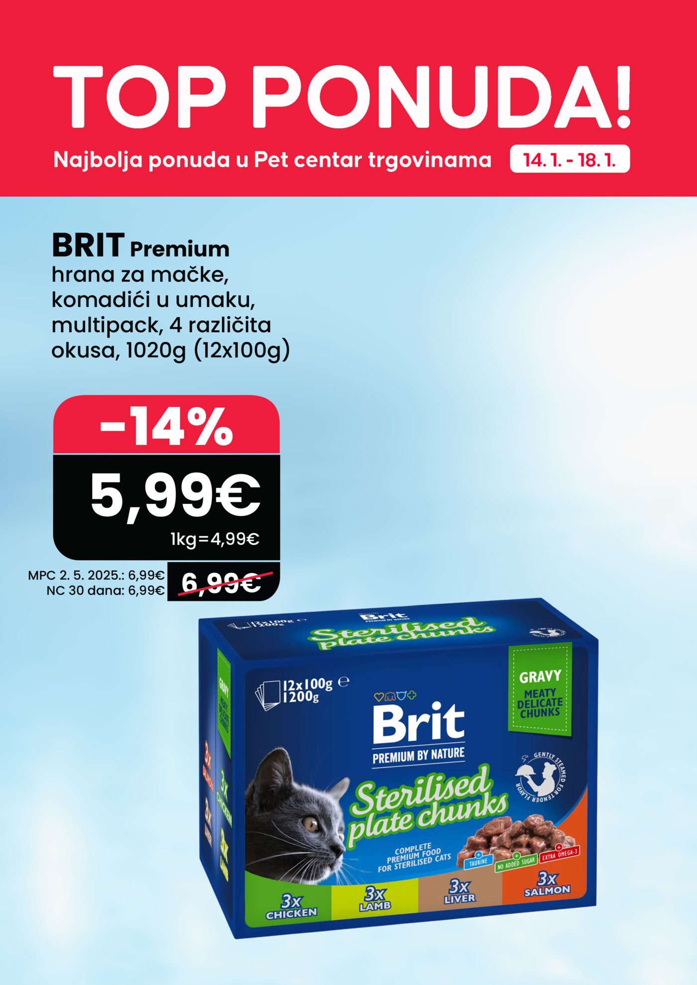 Pet centar Top ponuda 14.01. - 18.01.2026.