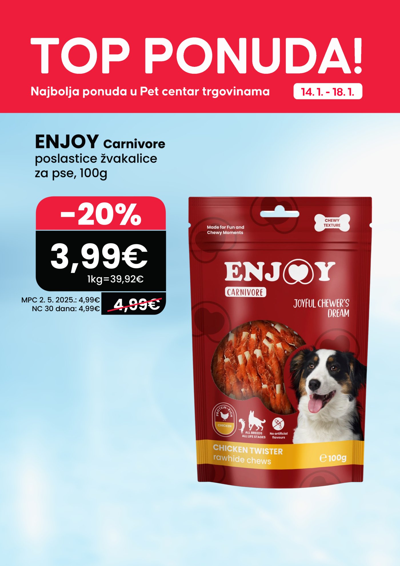 Pet centar Top ponuda 14.01. - 18.01.2026.