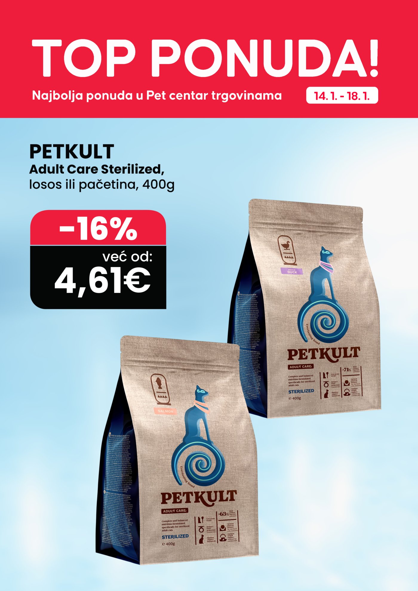Pet centar Top ponuda 14.01. - 18.01.2026.
