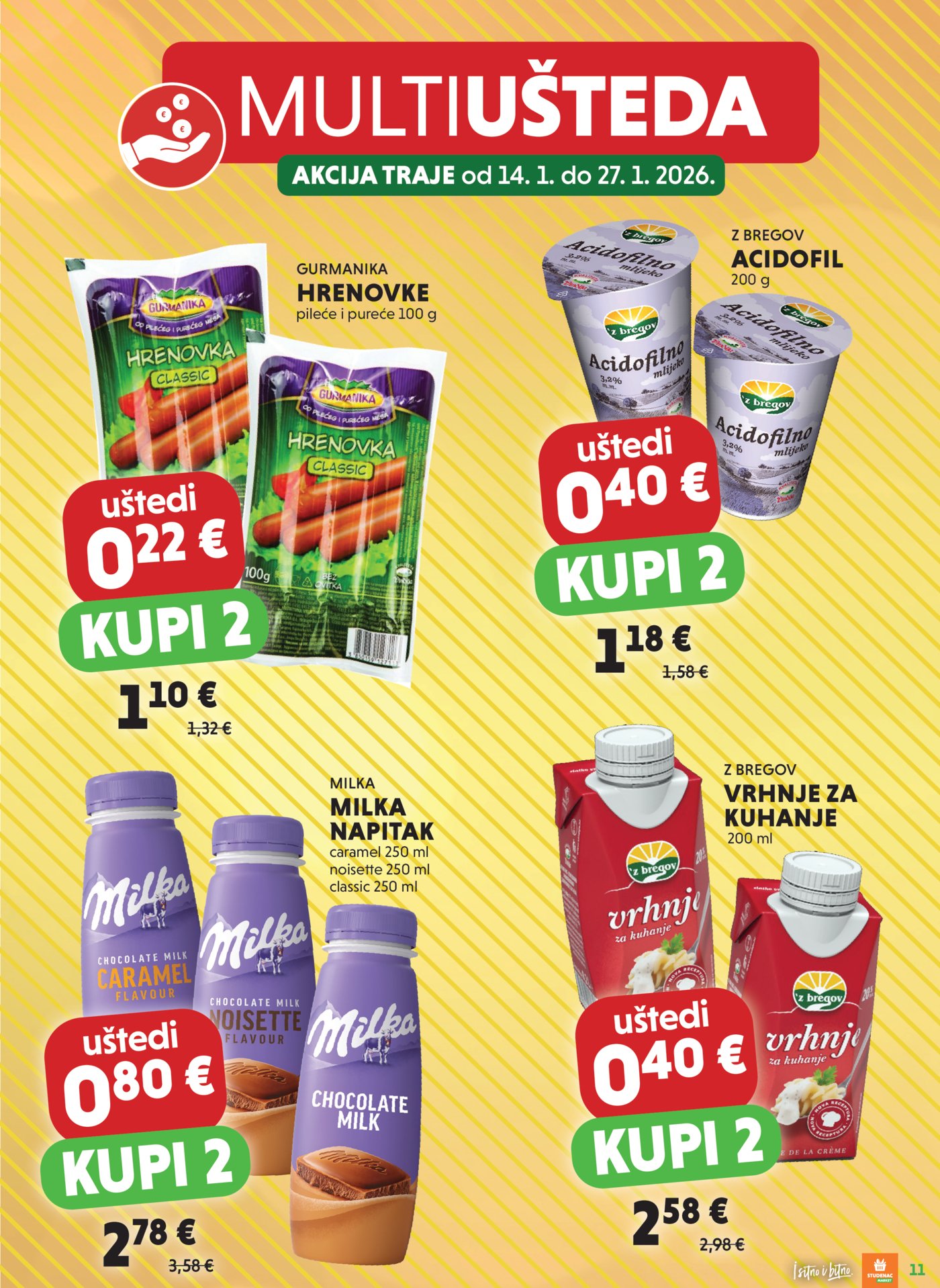 Studenac katalog Multiušteda 14.01. - 27.01.2026.