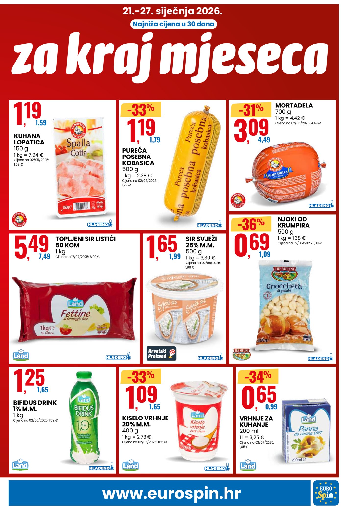 Eurospin katalog Akcija 21.01. - 27.01.2026.