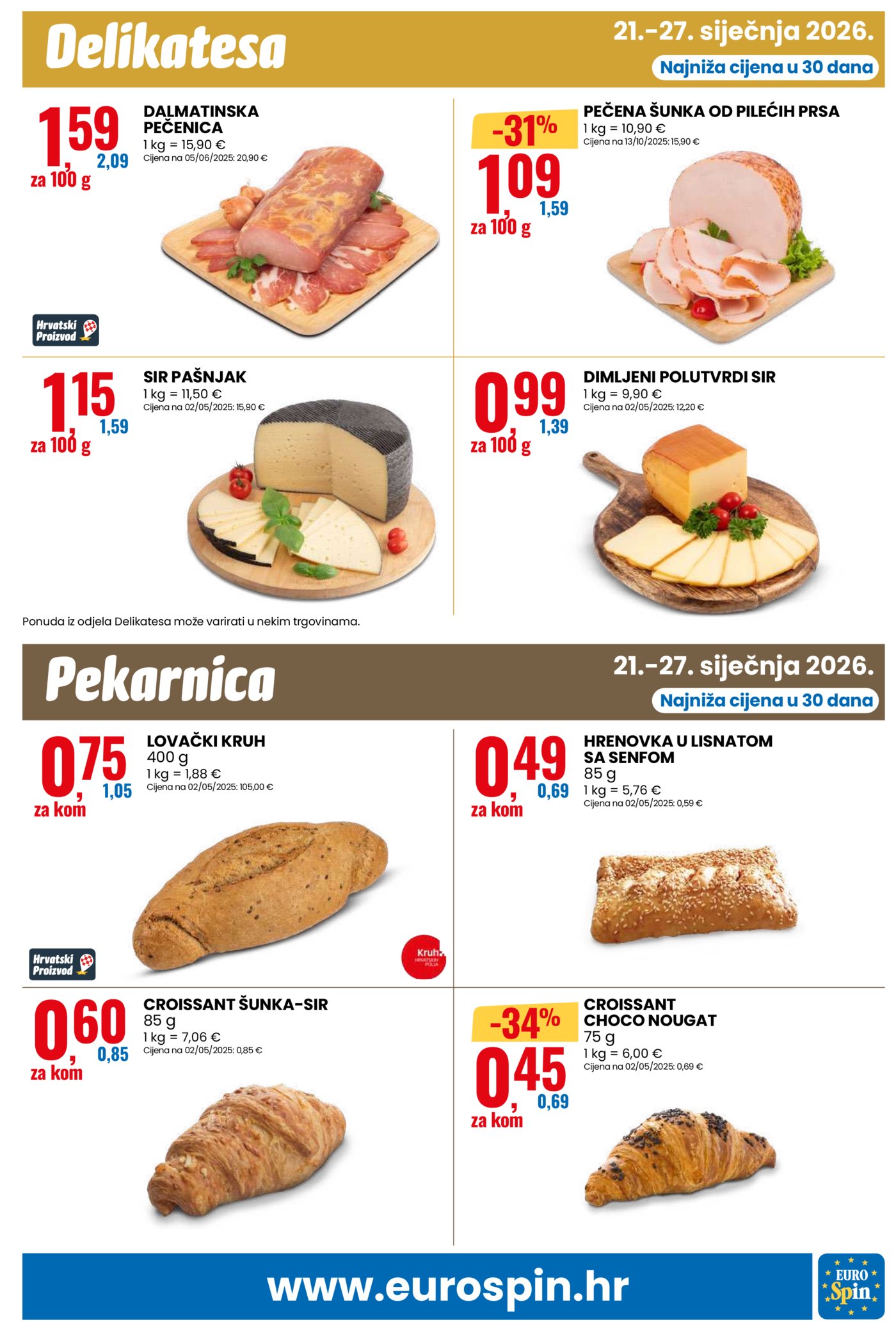 Eurospin katalog Akcija 21.01. - 27.01.2026.