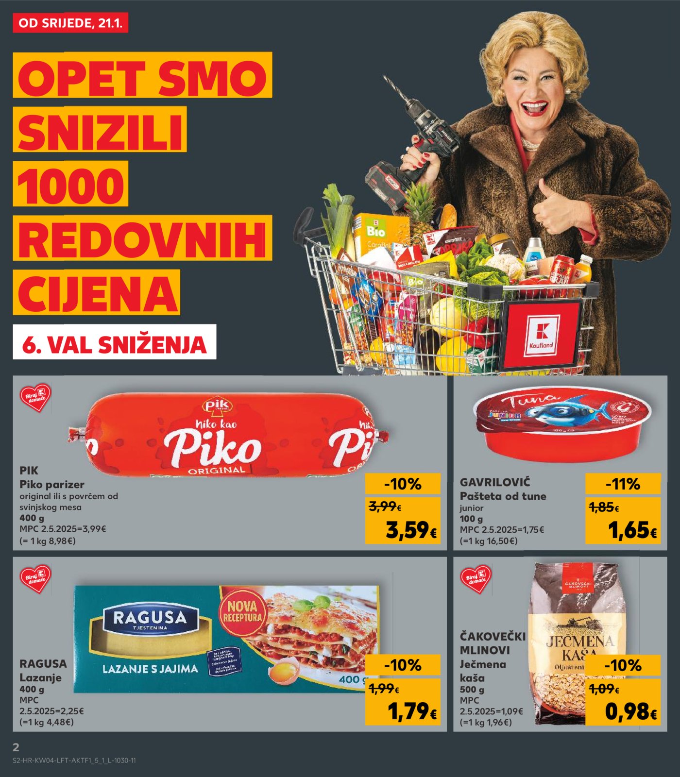 Kaufland katalog Akcija 21.01. - 27.01.2026. Odabrane poslovnice