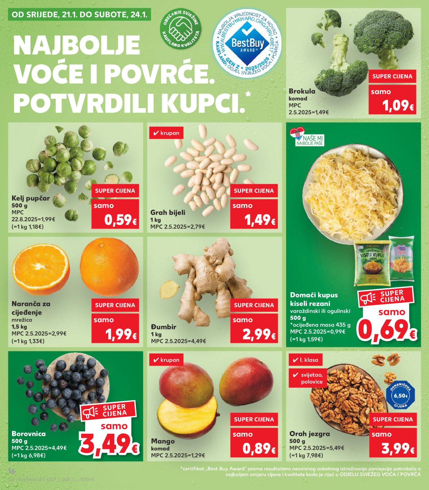 Kaufland katalog Akcija 21.01. - 27.01.2026. Odabrane poslovnice