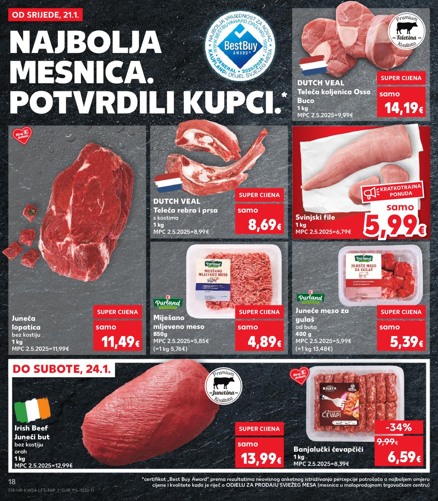 Kaufland katalog Akcija 21.01. - 27.01.2026. Odabrane poslovnice