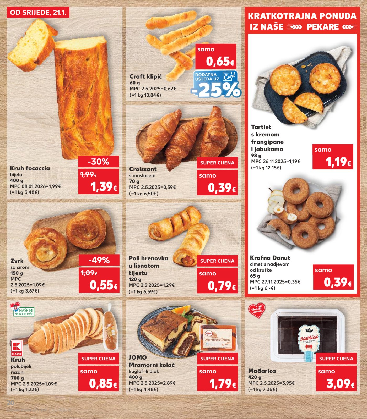 Kaufland katalog Akcija 21.01. - 27.01.2026. Odabrane poslovnice