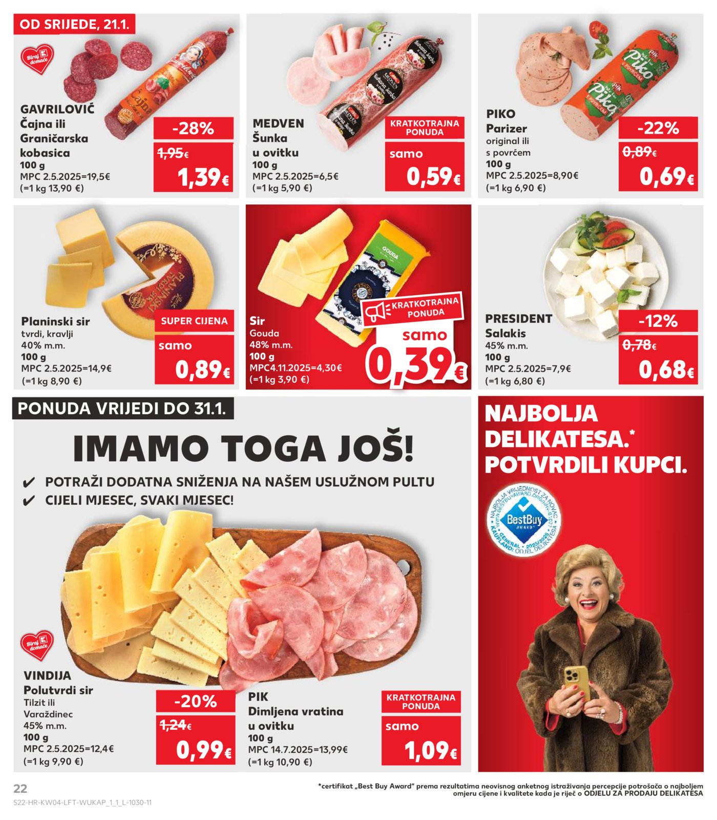 Kaufland katalog Akcija 21.01. - 27.01.2026. Odabrane poslovnice