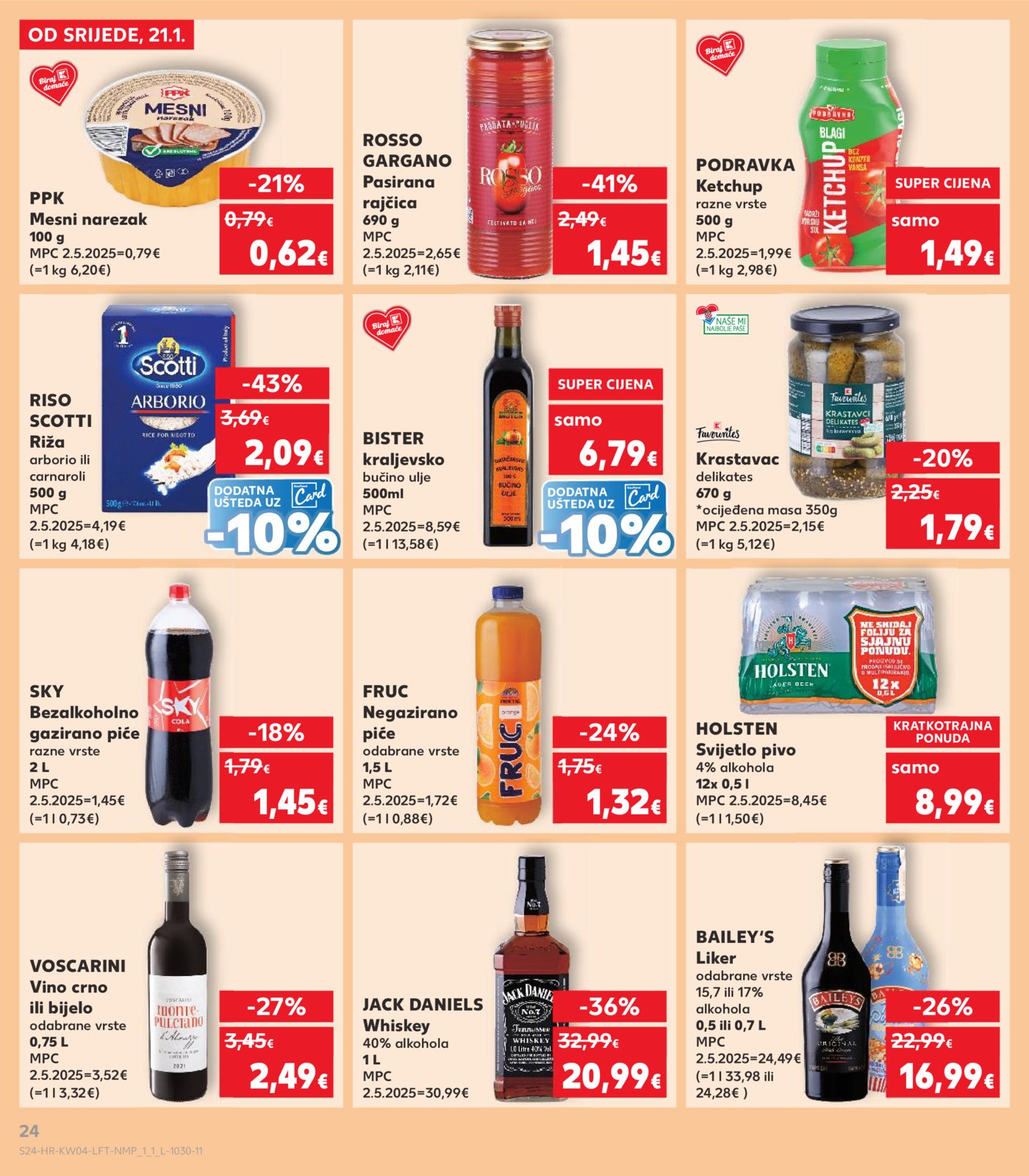 Kaufland katalog Akcija 21.01. - 27.01.2026. Odabrane poslovnice