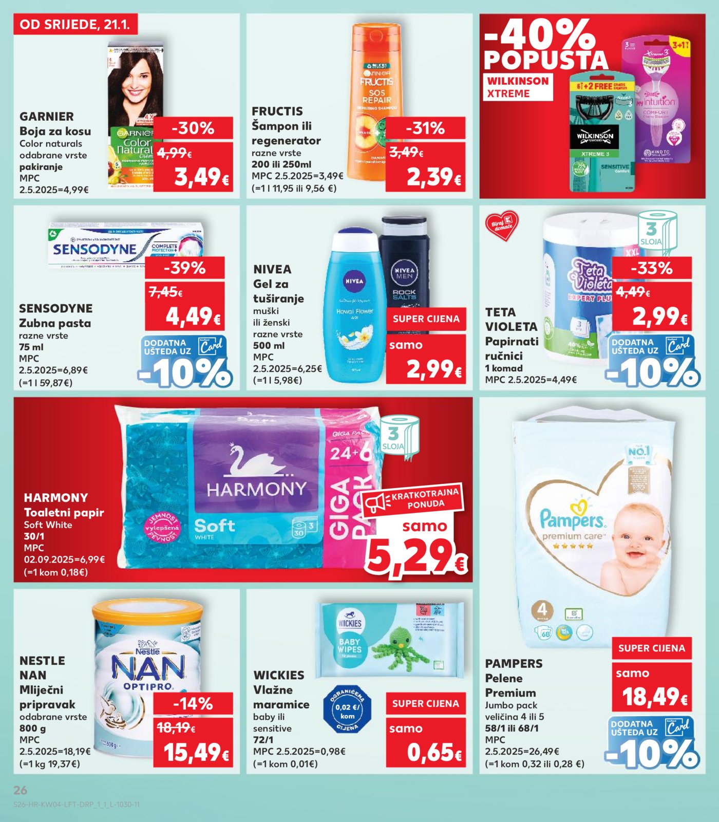 Kaufland katalog Akcija 21.01. - 27.01.2026. Odabrane poslovnice