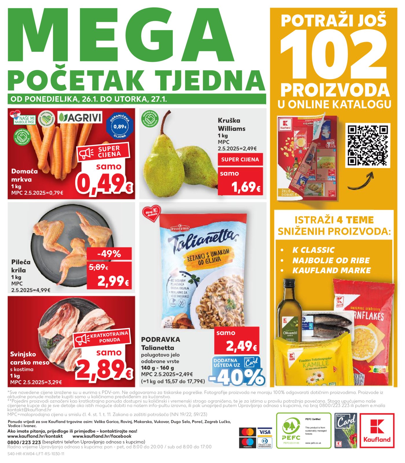 Kaufland katalog Akcija 21.01. - 27.01.2026. Odabrane poslovnice