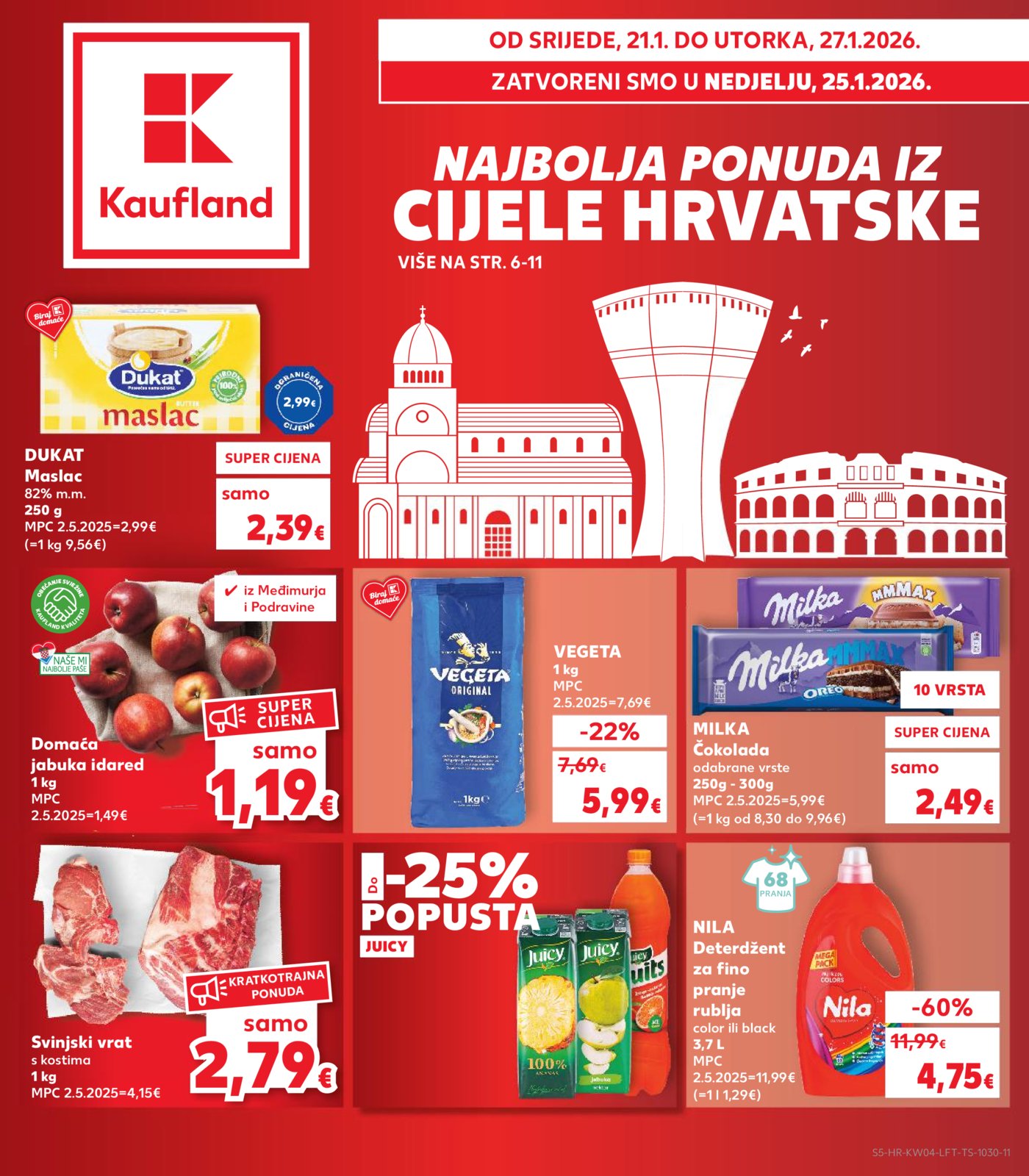 Kaufland katalog Akcija 21.01. - 27.01.2026. Odabrane poslovnice