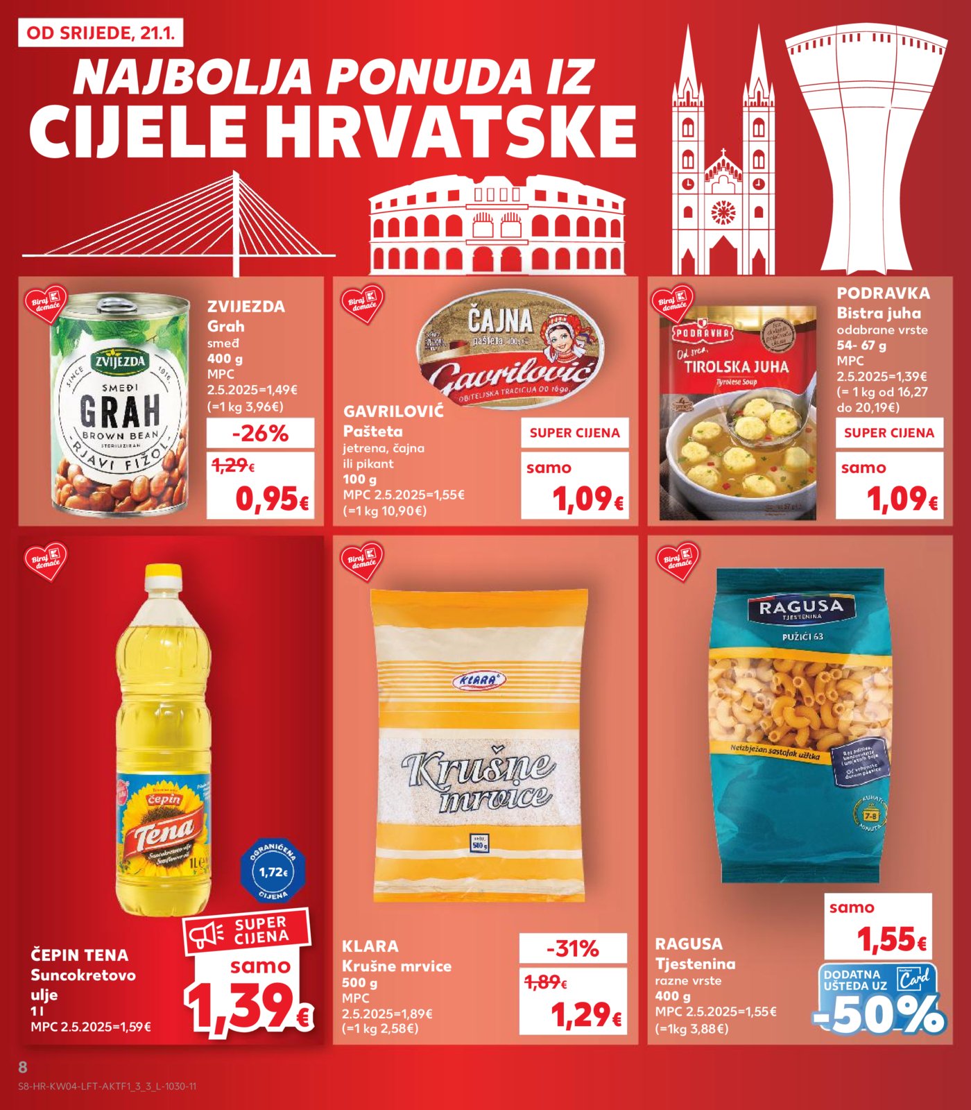 Kaufland katalog Akcija 21.01. - 27.01.2026. Odabrane poslovnice