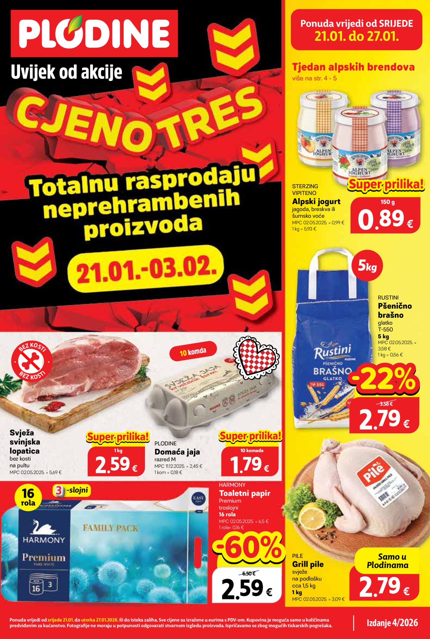 Plodine katalog Akcija 21.01. - 27.01.2026.