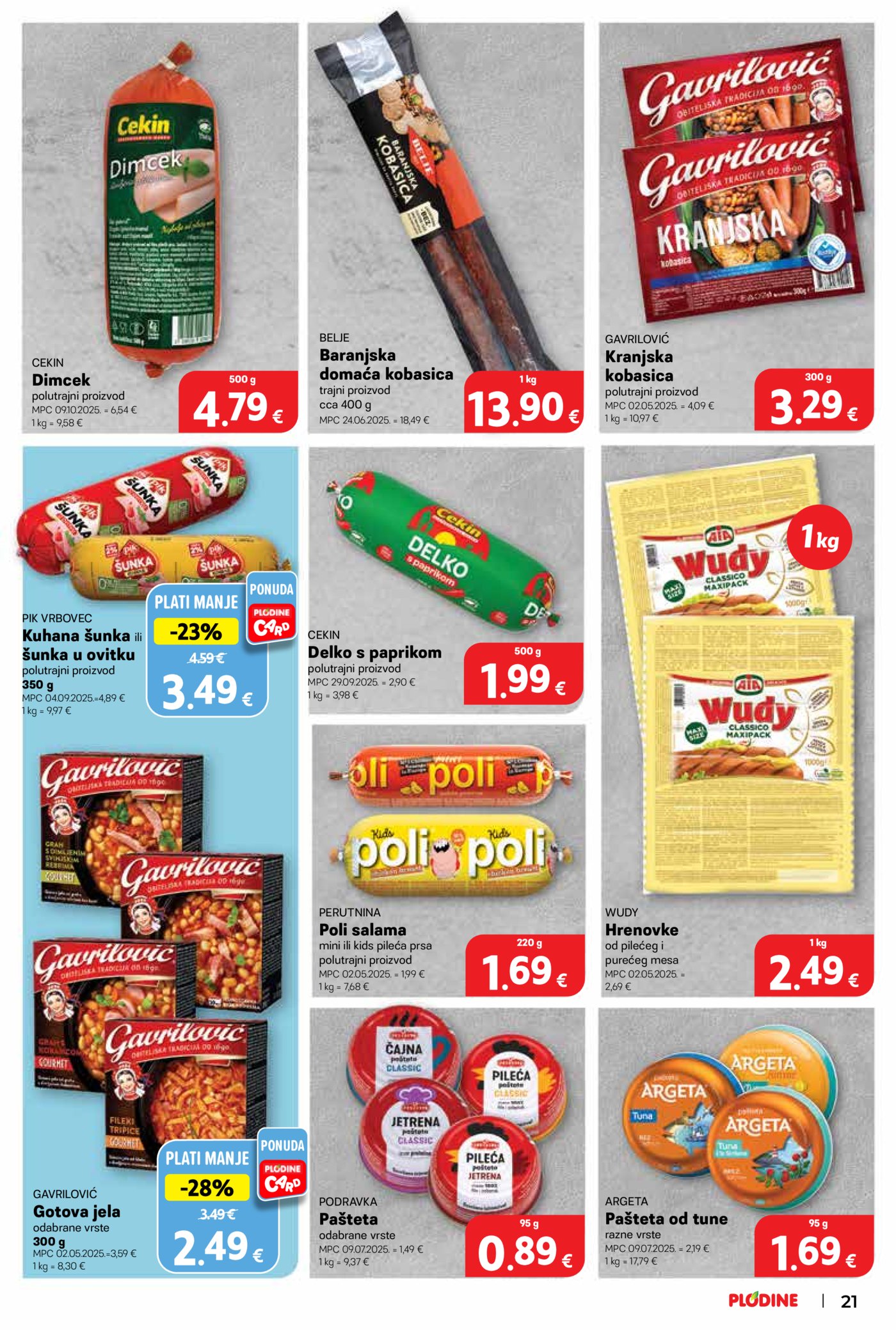 Plodine katalog Akcija 21.01. - 27.01.2026.