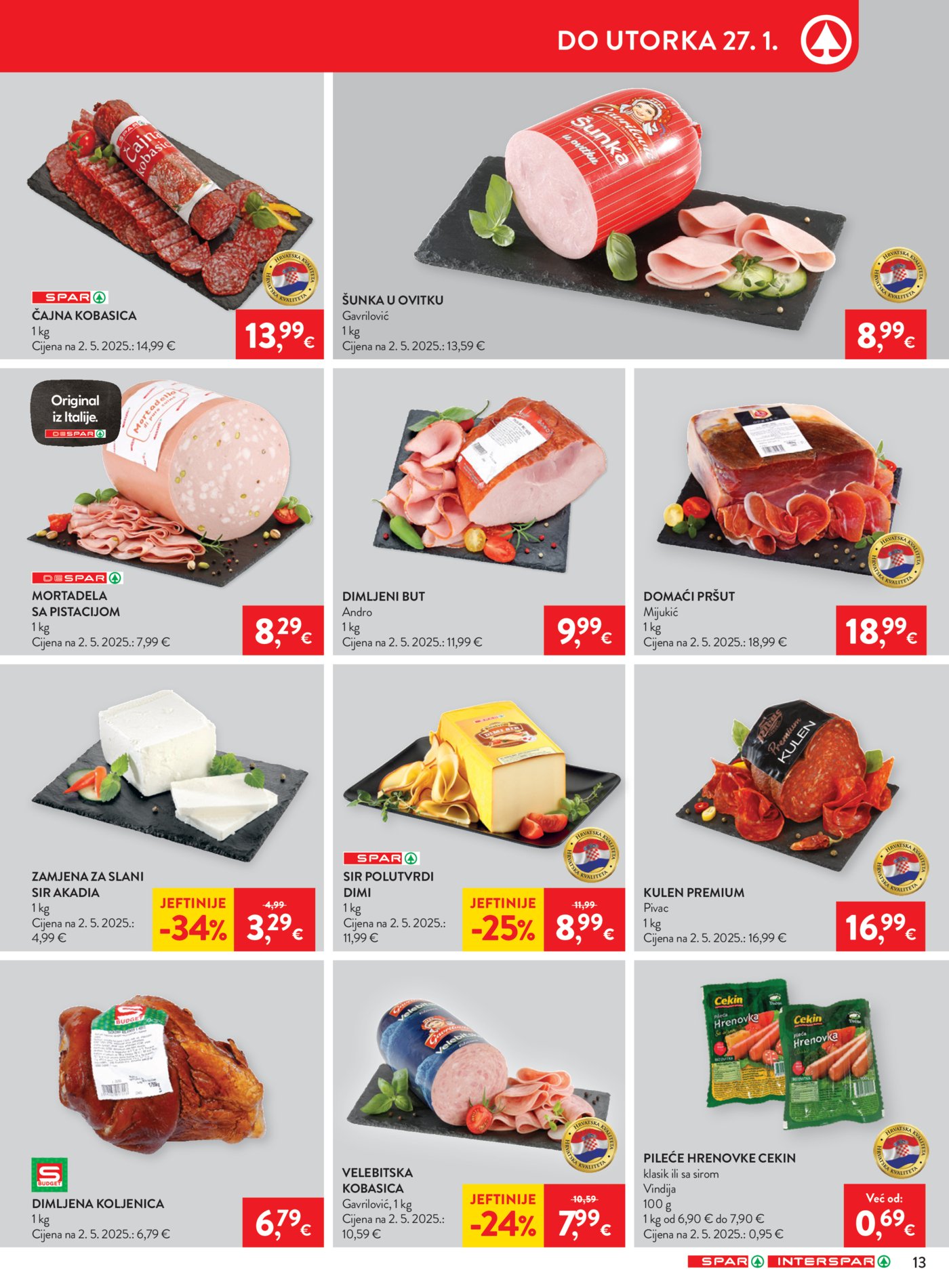 SPAR - INTERSPAR katalog Akcija 21.01. - 27.01.2026.