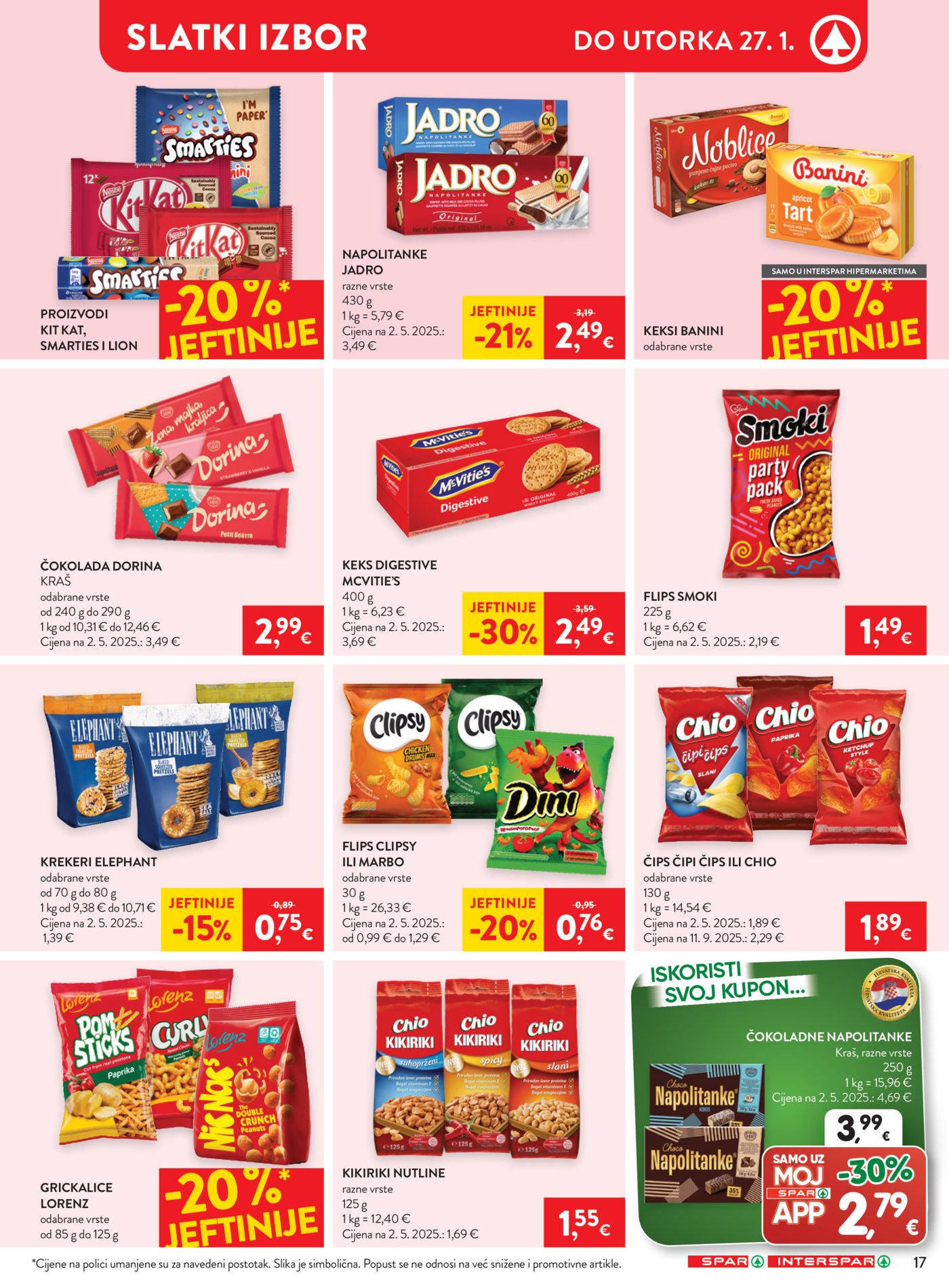 SPAR - INTERSPAR katalog Akcija 21.01. - 27.01.2026.