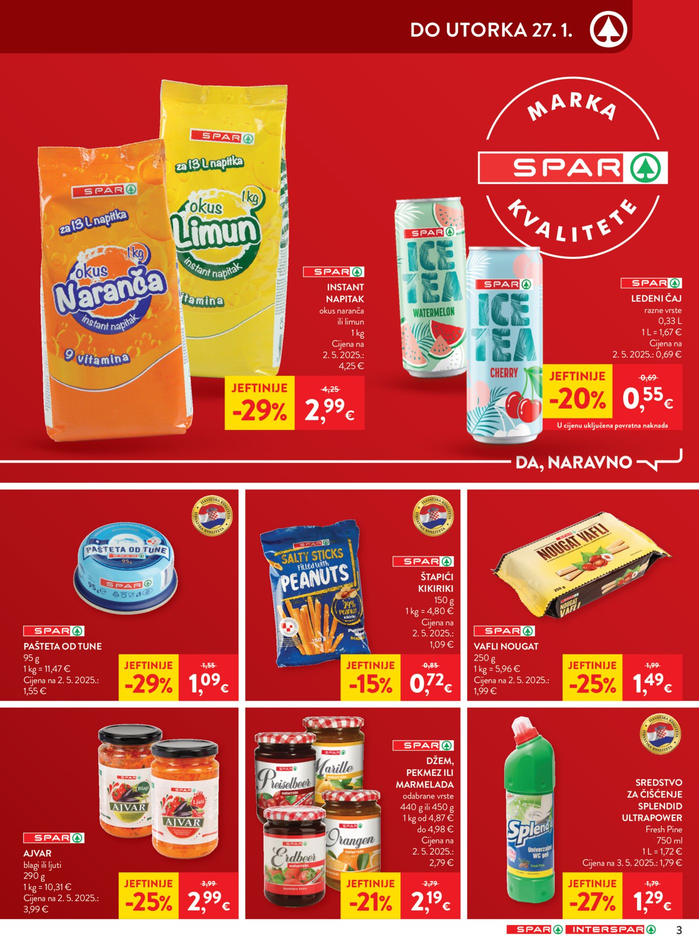 SPAR - INTERSPAR katalog Akcija 21.01. - 27.01.2026.