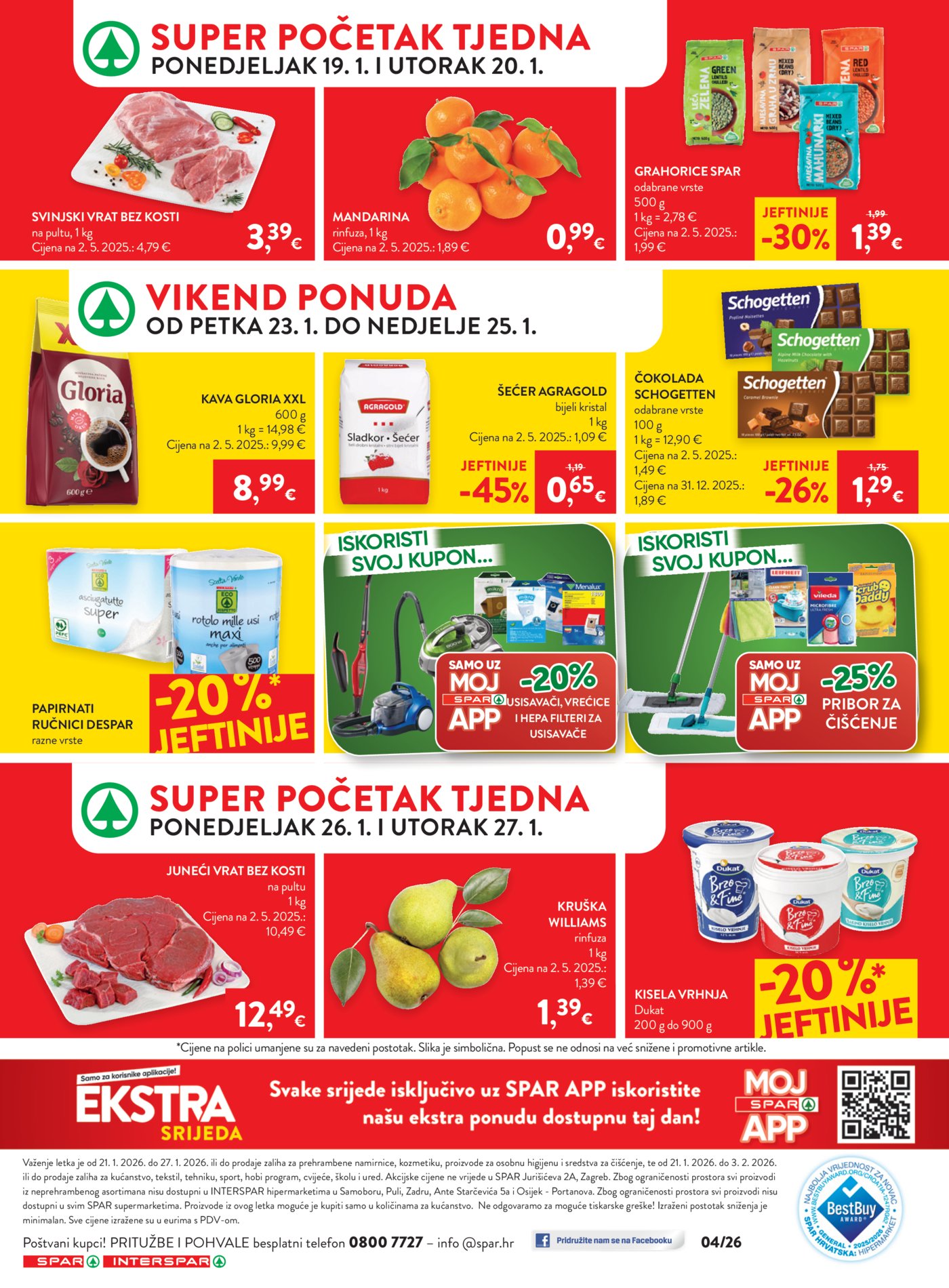 SPAR - INTERSPAR katalog Akcija 21.01. - 27.01.2026.