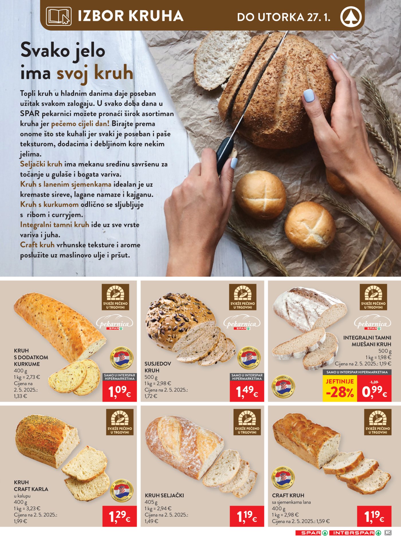 SPAR - INTERSPAR katalog Akcija 21.01. - 27.01.2026.