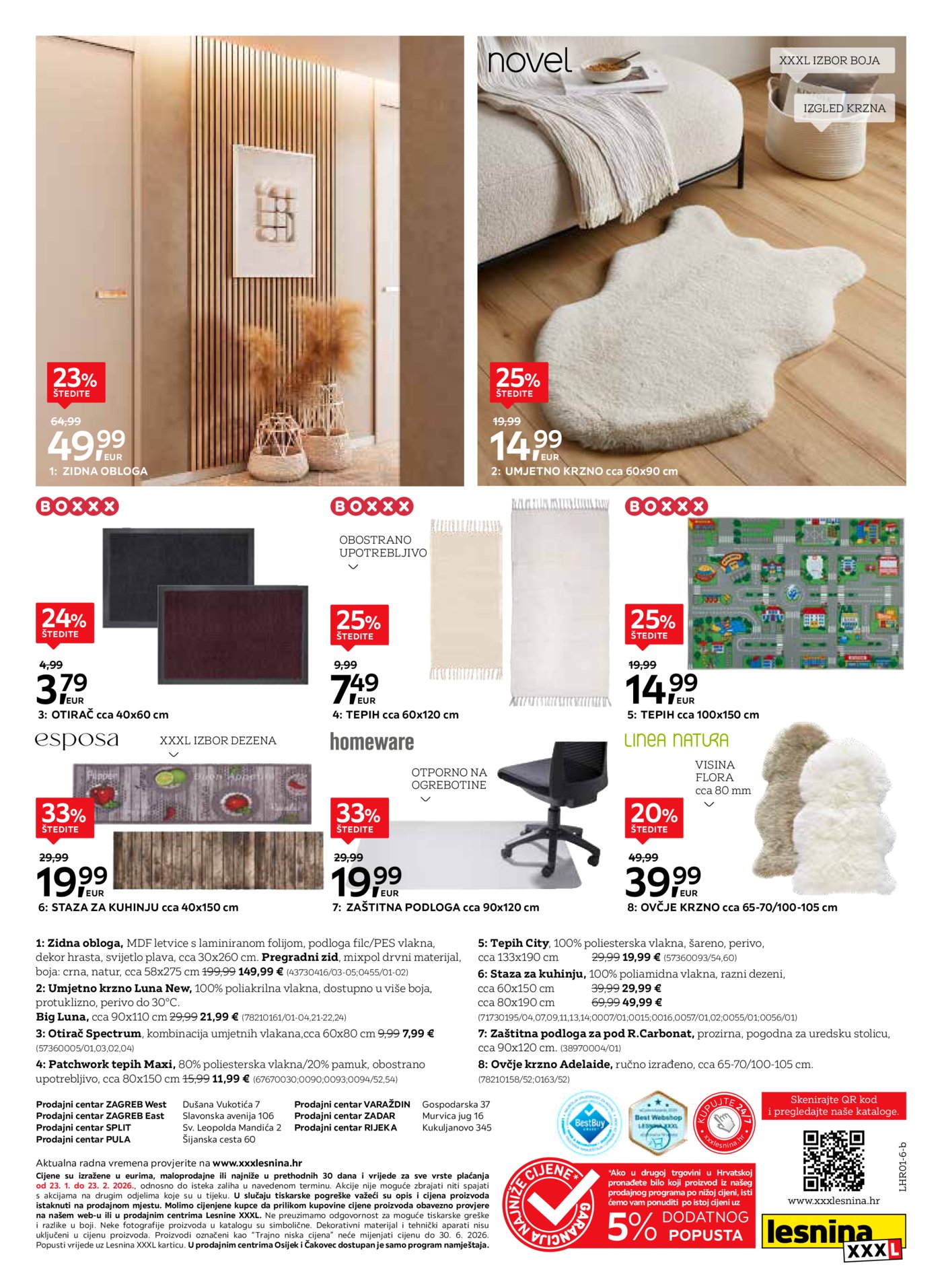 Lesnina katalog Koraci s karakterom 23.01. - 23.02.2026.