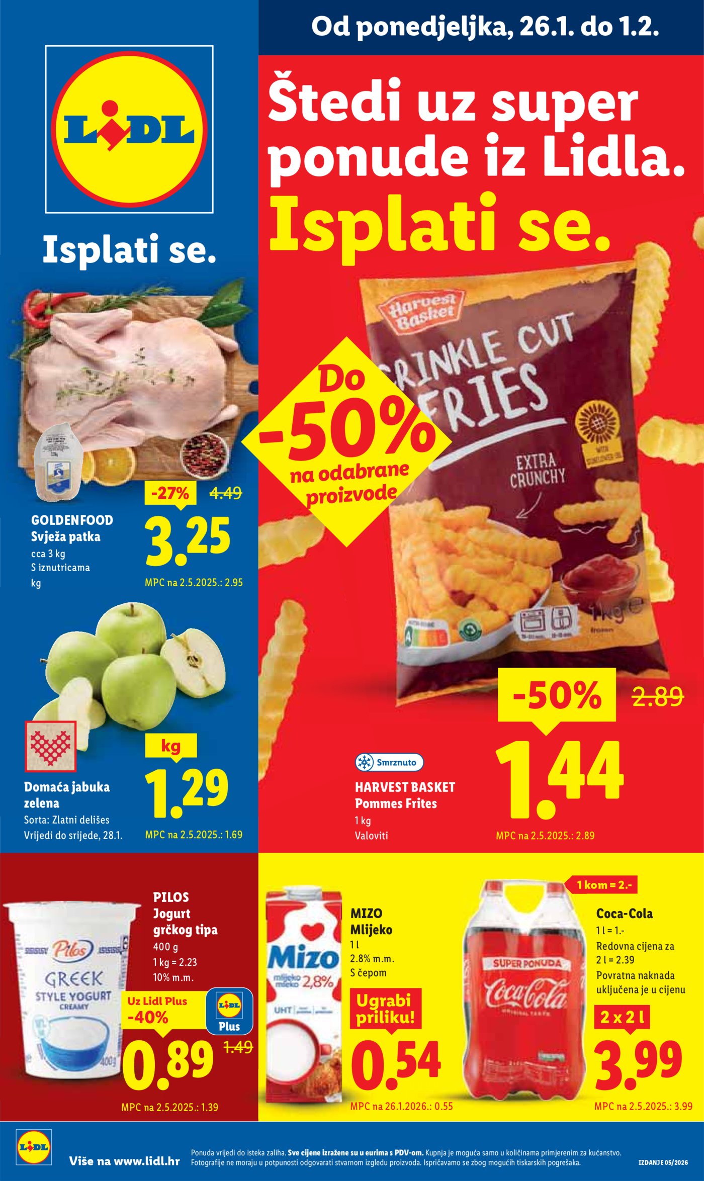 Lidl katalog Super ponuda od ponedjeljka 26.01. - 01.02.2026.