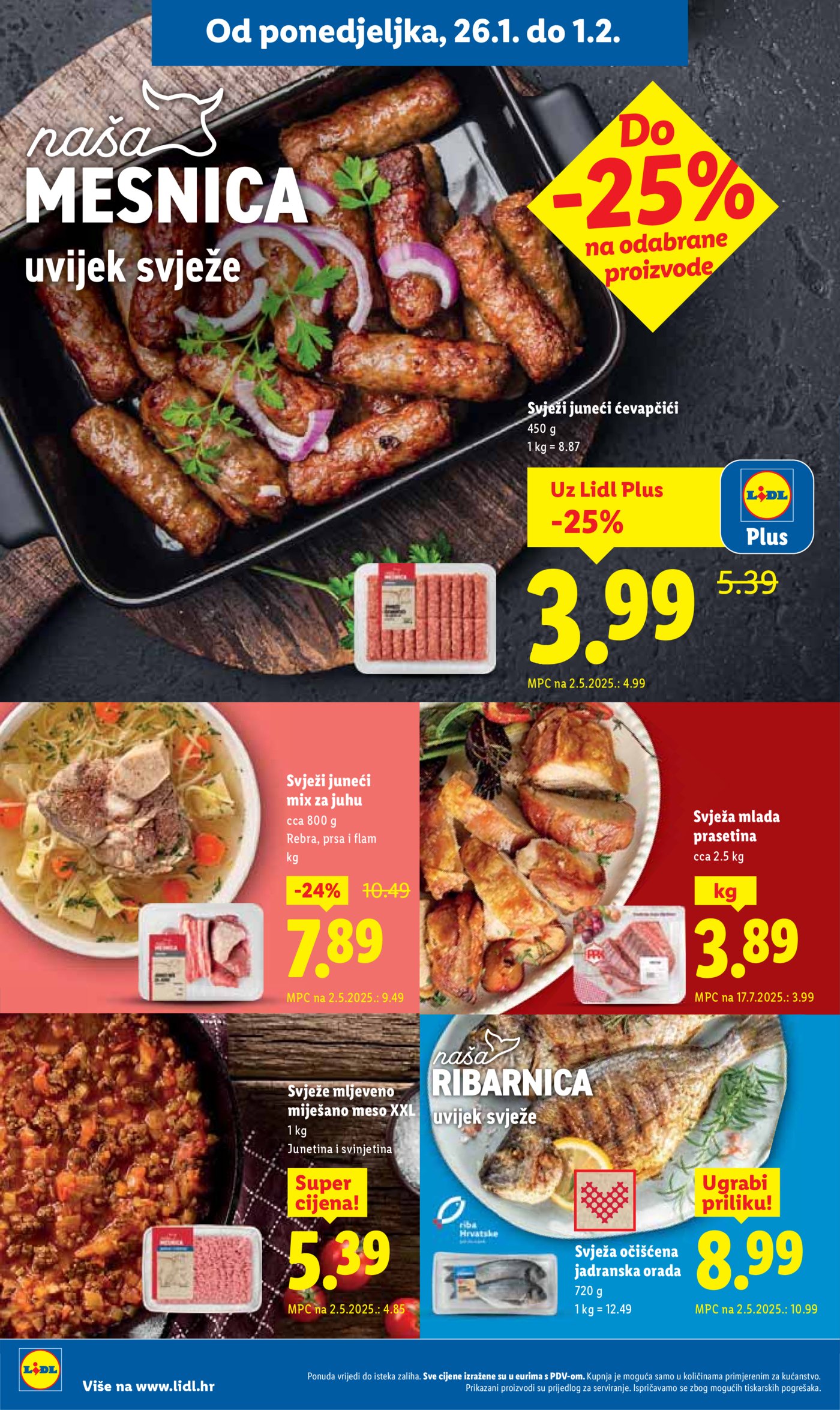 Lidl katalog Super ponuda od ponedjeljka 26.01. - 01.02.2026.
