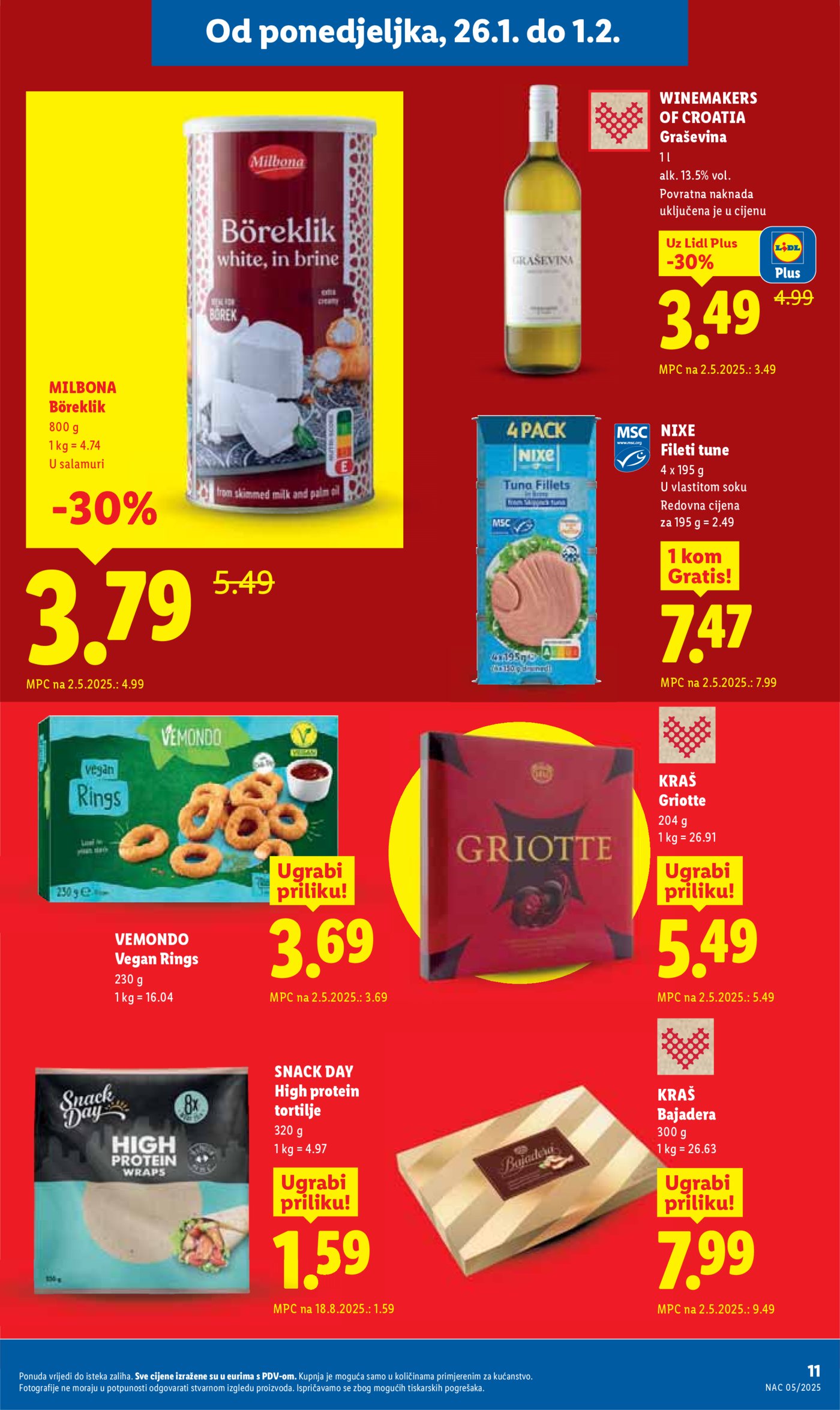 Lidl katalog Super ponuda od ponedjeljka 26.01. - 01.02.2026.