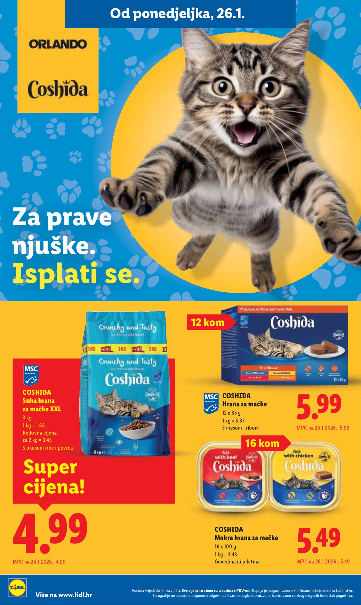 Lidl katalog Super ponuda od ponedjeljka 26.01. - 01.02.2026.