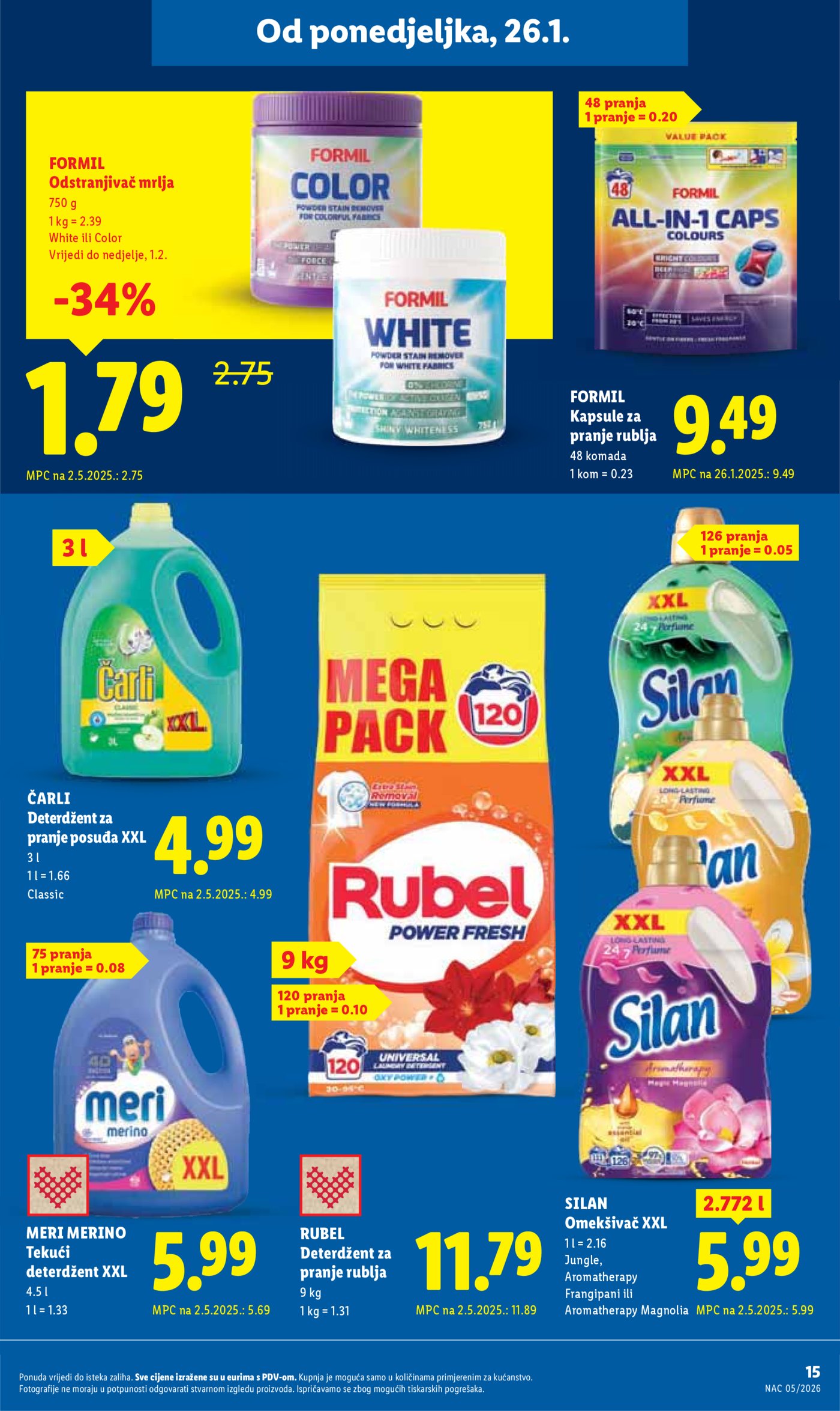 Lidl katalog Super ponuda od ponedjeljka 26.01. - 01.02.2026.