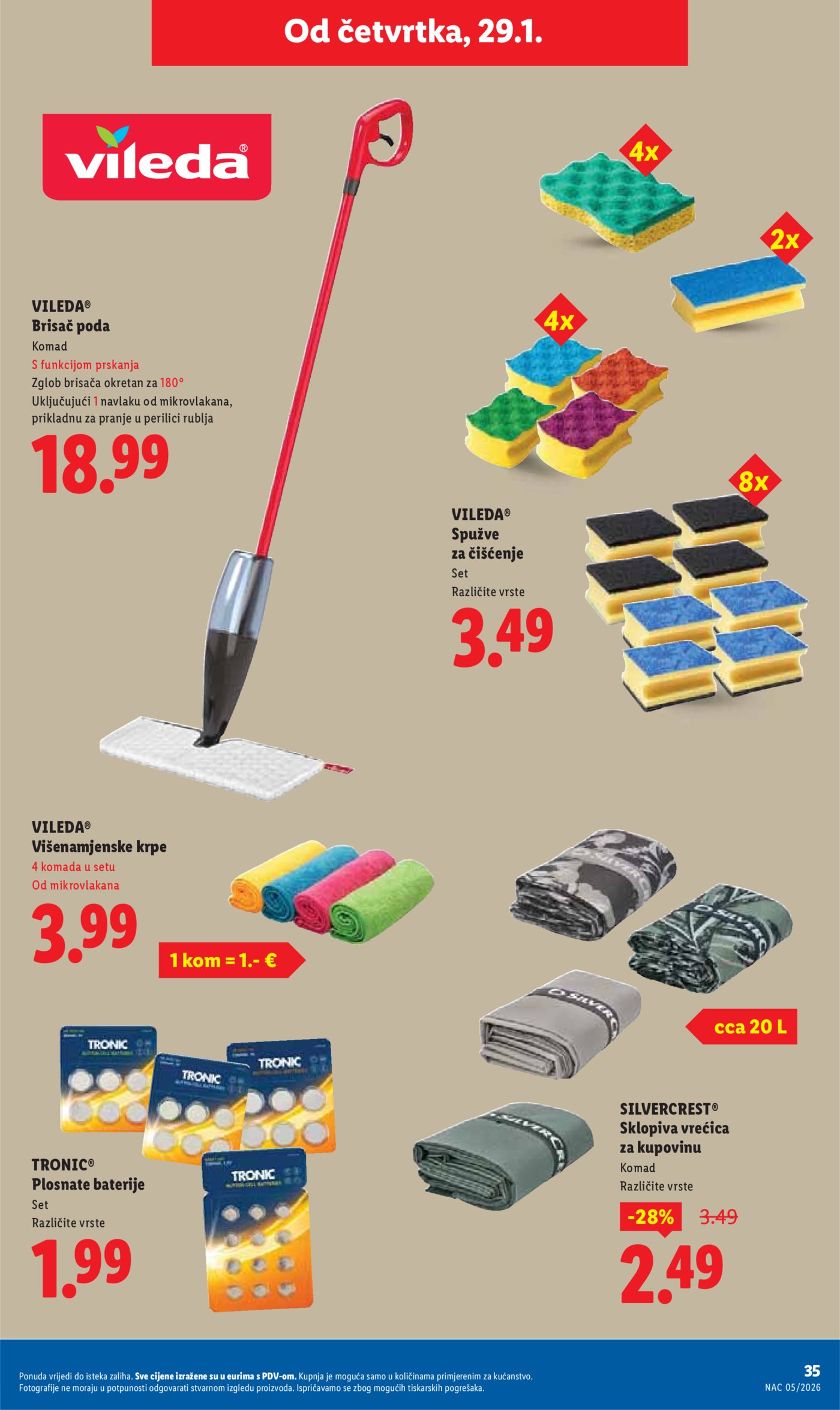 Lidl katalog Super ponuda od ponedjeljka 26.01. - 01.02.2026.