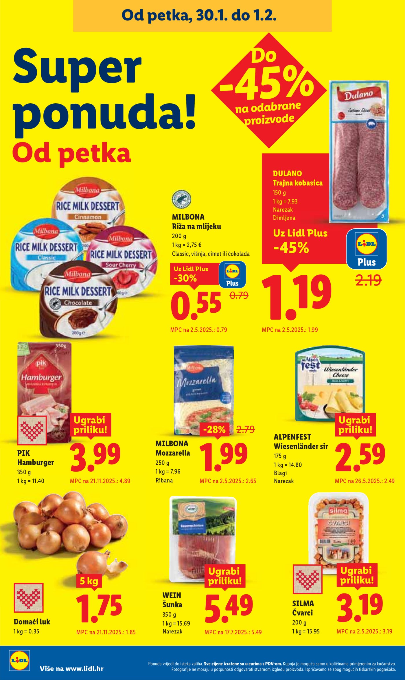 Lidl katalog Super ponuda od ponedjeljka 26.01. - 01.02.2026.
