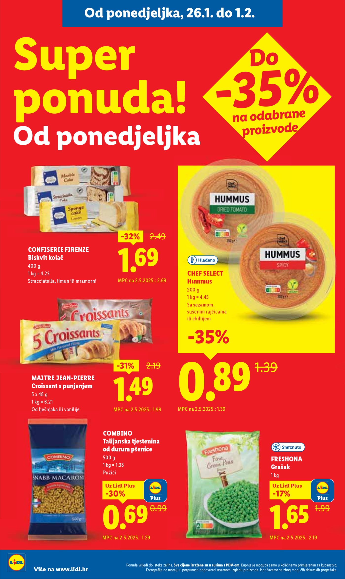 Lidl katalog Super ponuda od ponedjeljka 26.01. - 01.02.2026.