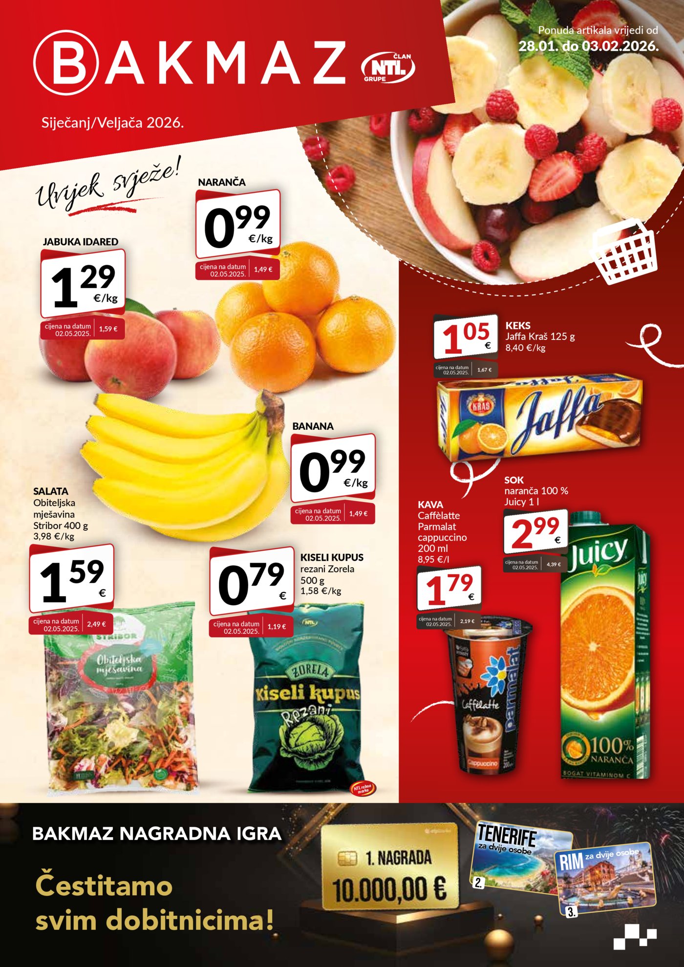 Bakmaz katalog Akcija 28.01.- 03.02.2026.
