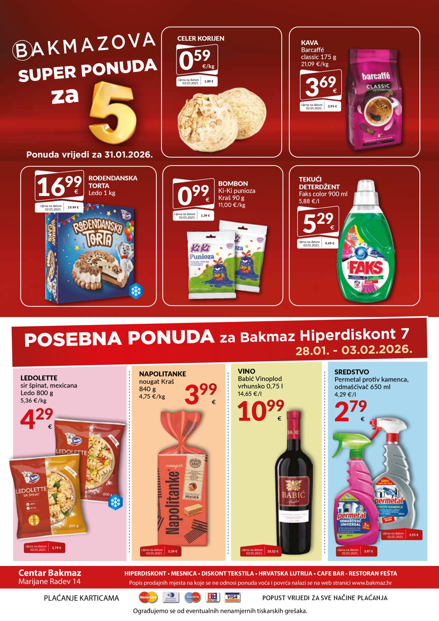 Bakmaz katalog Akcija 28.01.- 03.02.2026.