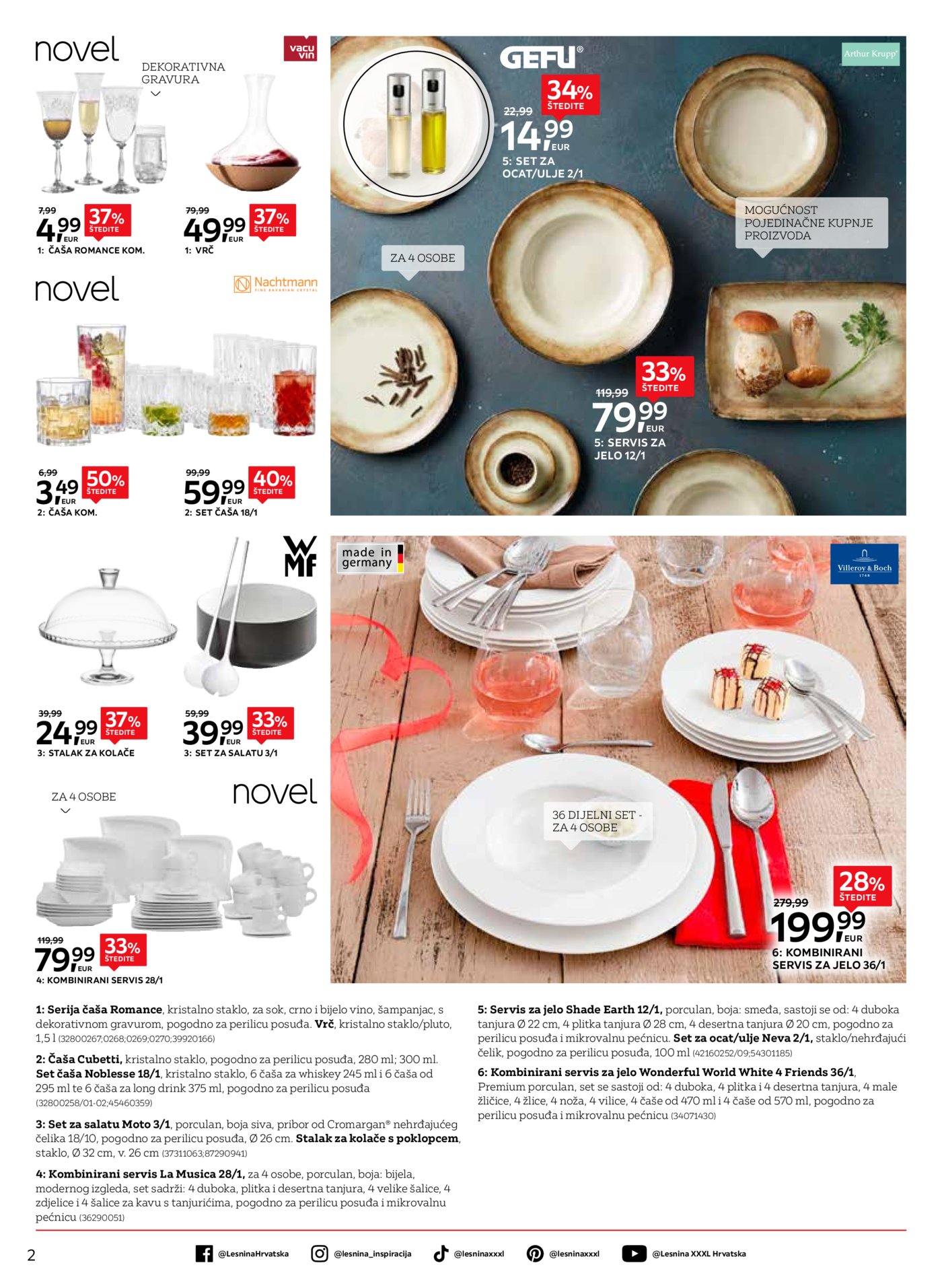 Lesnina katalog Elegancija na stolu 27.01.-19.02.2026.