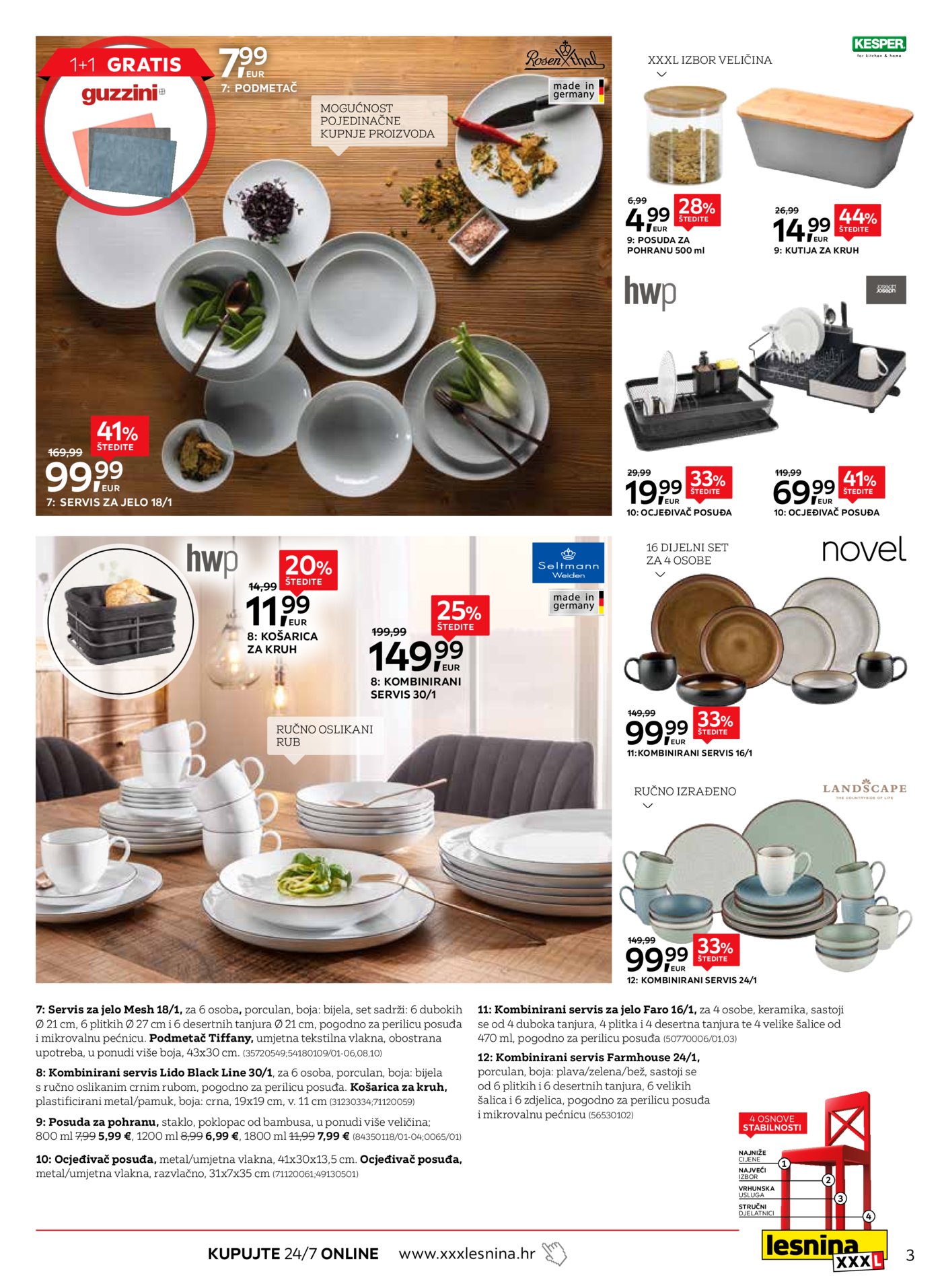 Lesnina katalog Elegancija na stolu 27.01.-19.02.2026.