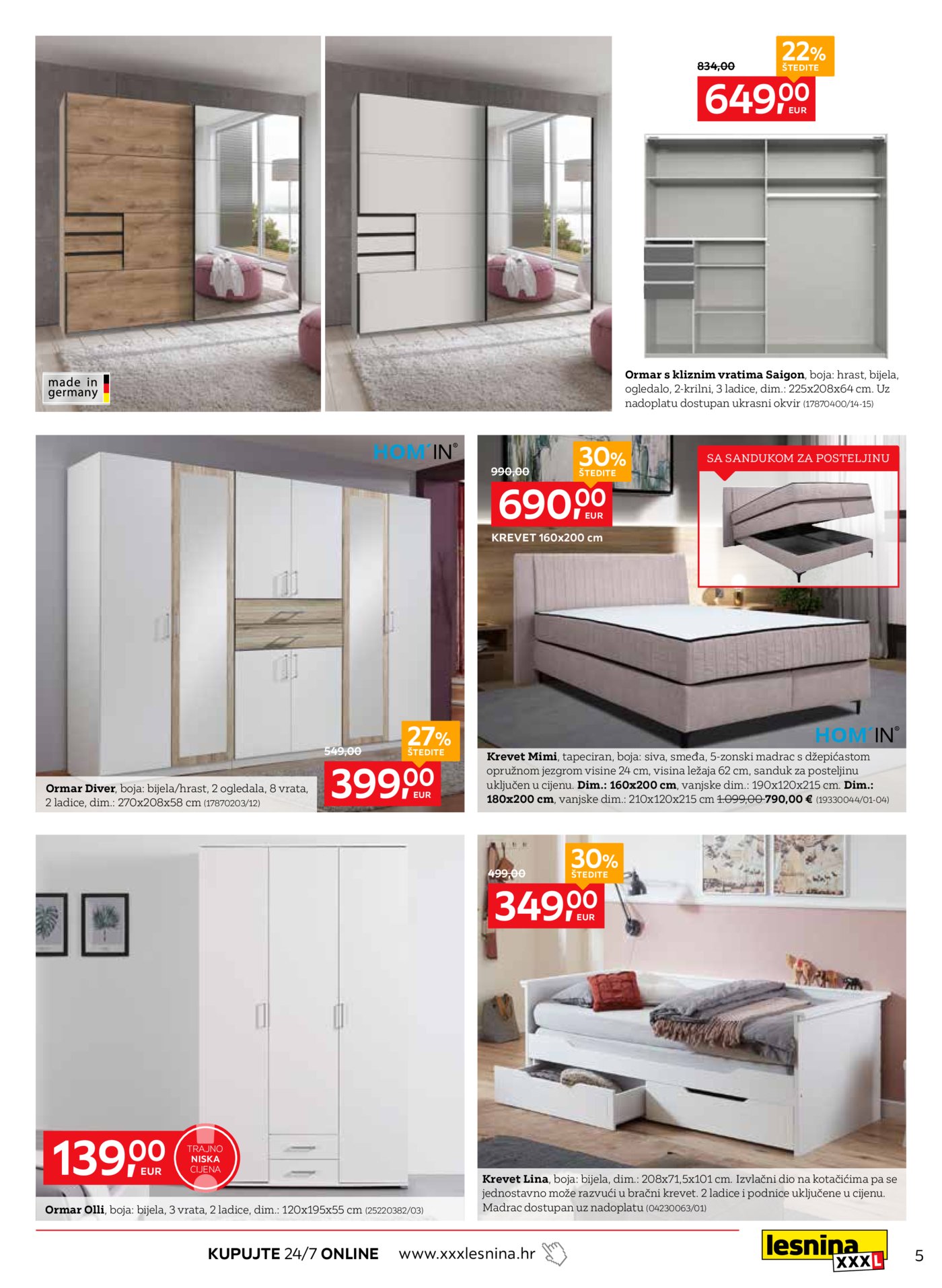 Lesnina katalog Za ugodne snove 27.01.-19.02.2026.