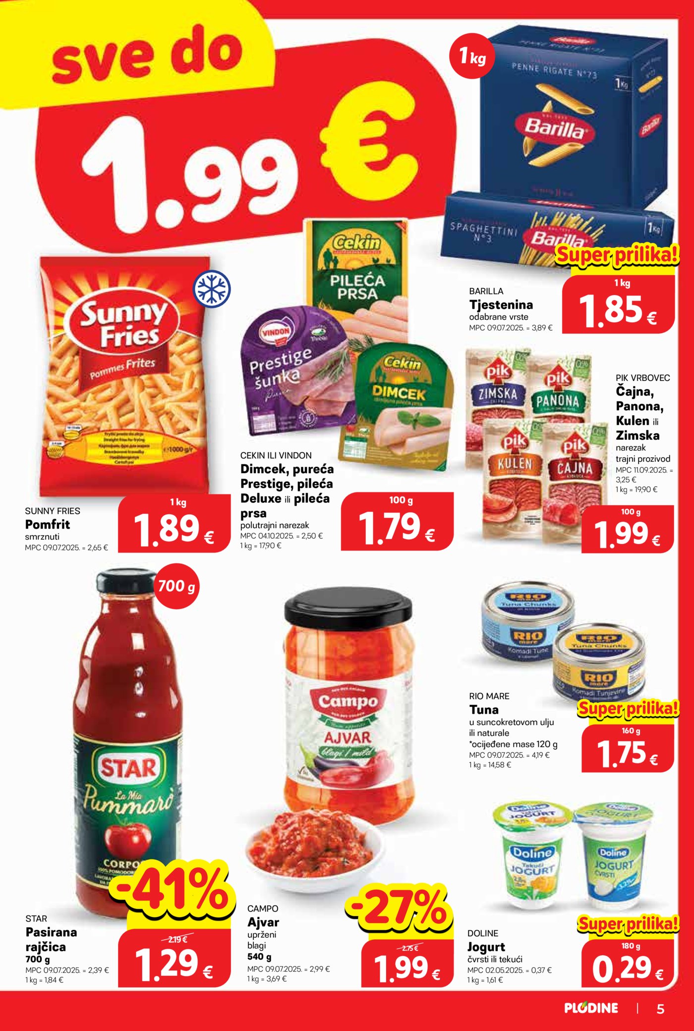 Plodine katalog Akcija 28.01.-03.02.2026.