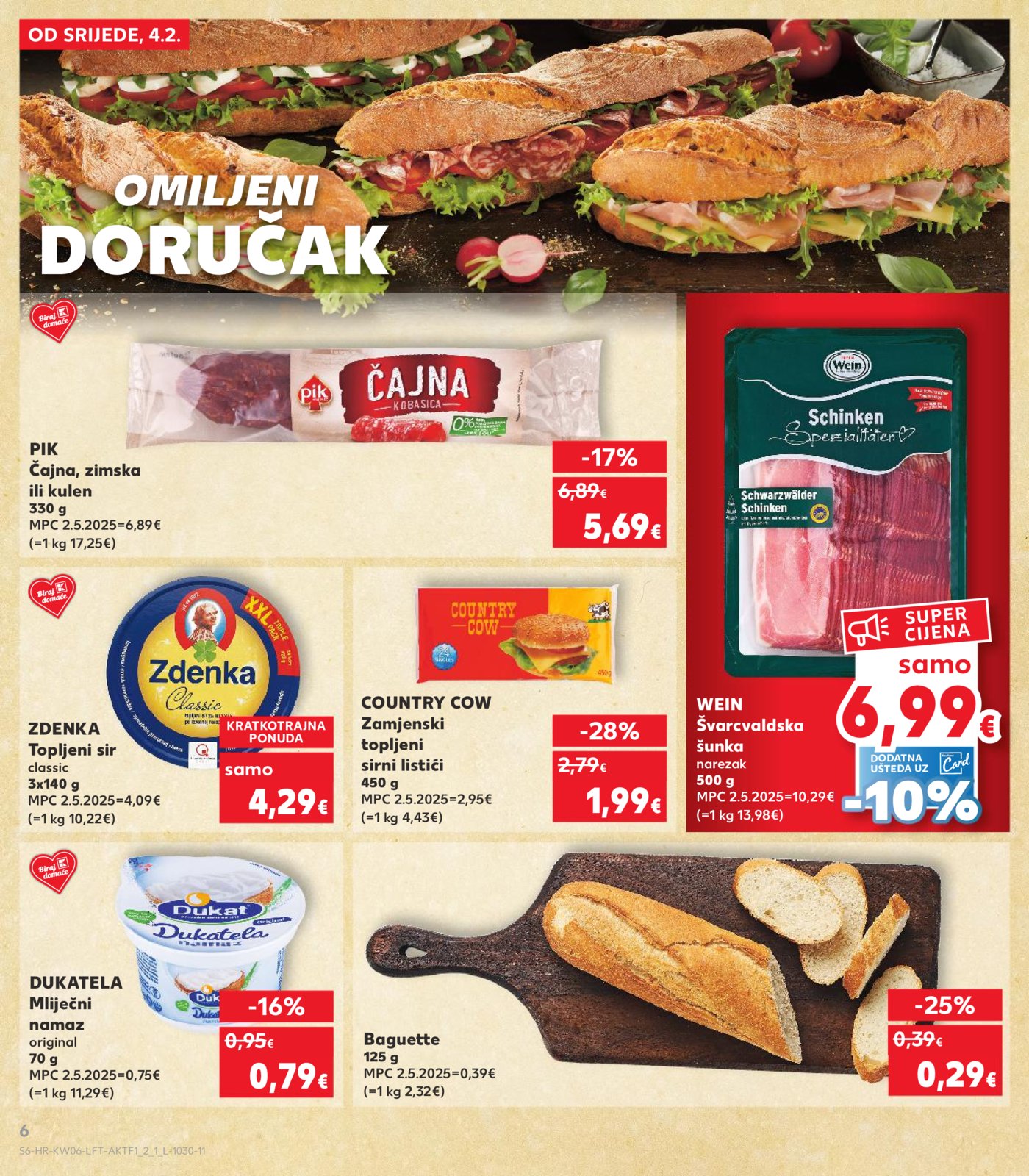 Kaufland katalog Akcija 04.02.-10.02.2026. VG, Po, Ro, Vo, Vu, DS, Ma, Iv, Lučko
