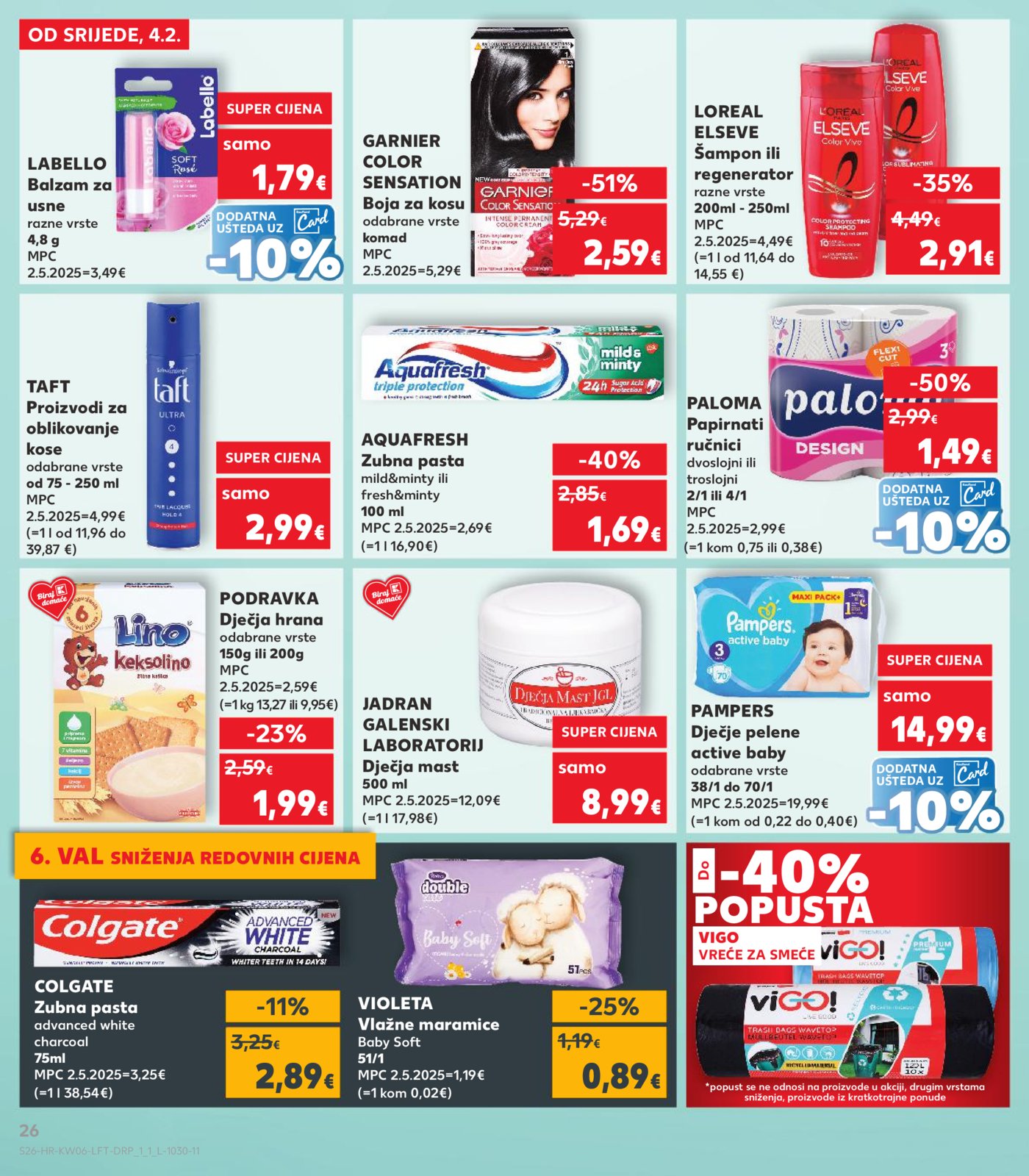 Kaufland katalog Akcija 04.02.-10.02.2026. VG, Po, Ro, Vo, Vu, DS, Ma, Iv, Lučko