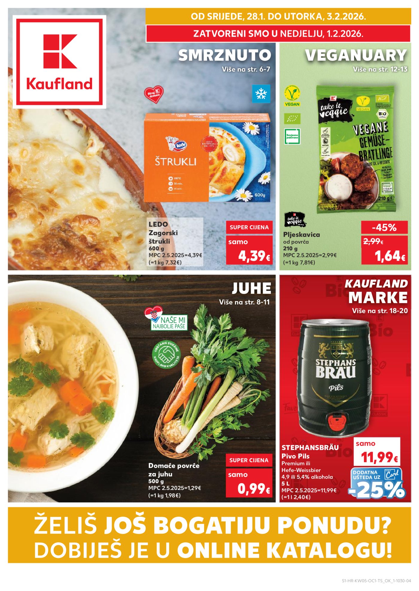 Kaufland katalog Kaufland marke 28.01.-03.02.2026. Odabrane poslovnice