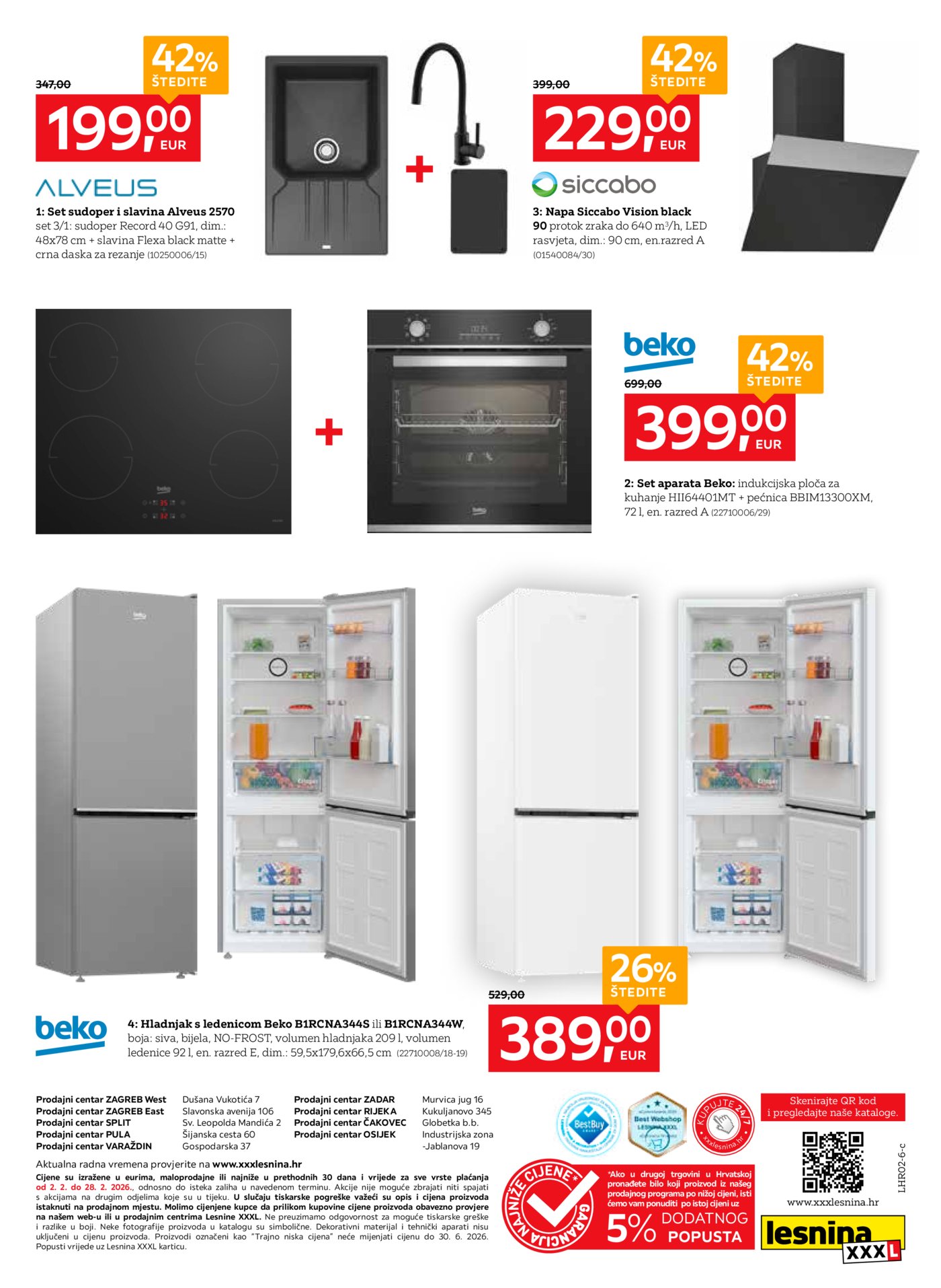 Lesnina katalog Akcija kuhinja 02.02.-28.02.2026.