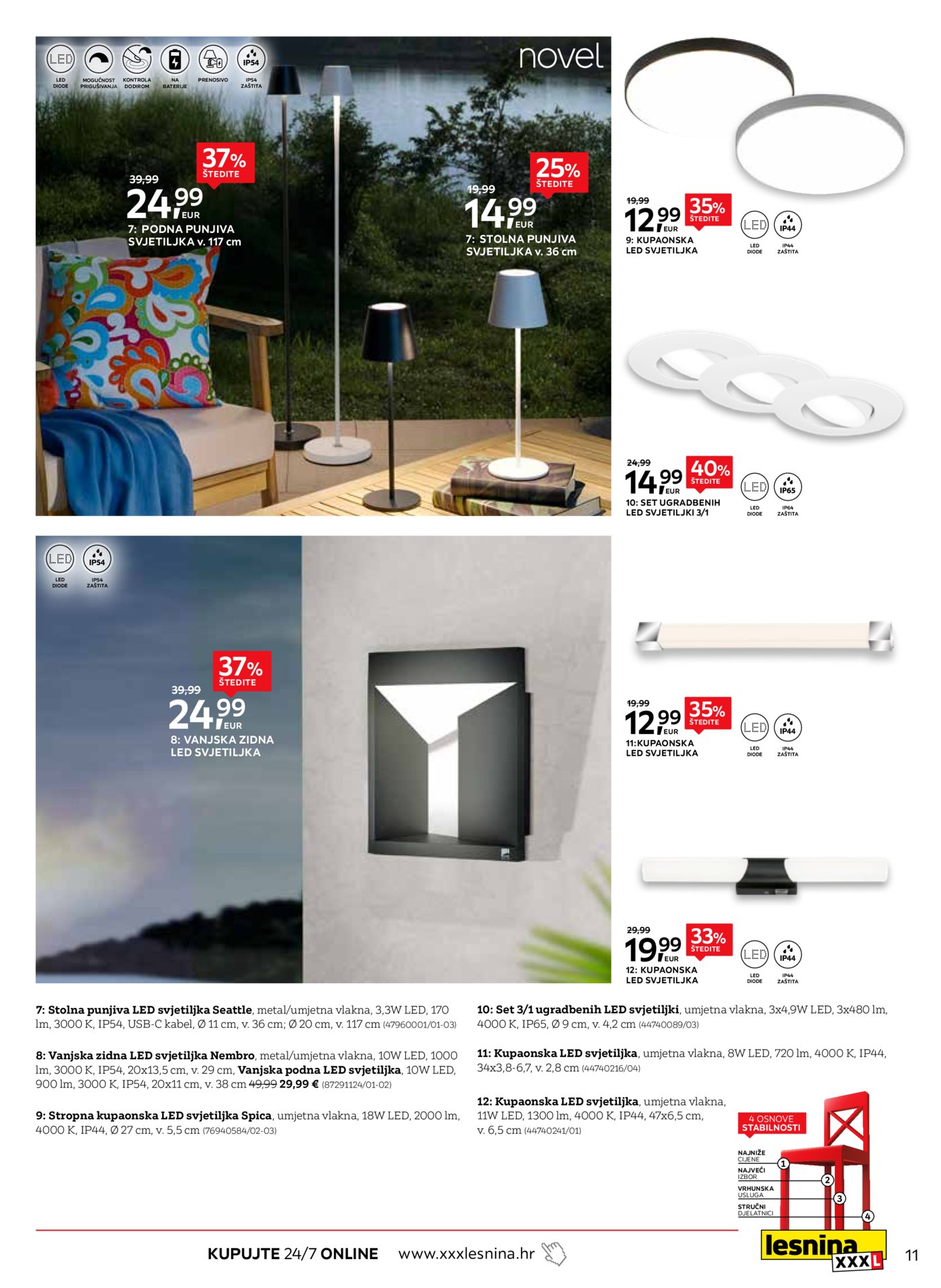 Lesnina katalog moderna rješenja rasvjete 02.02.-28.02.2026.