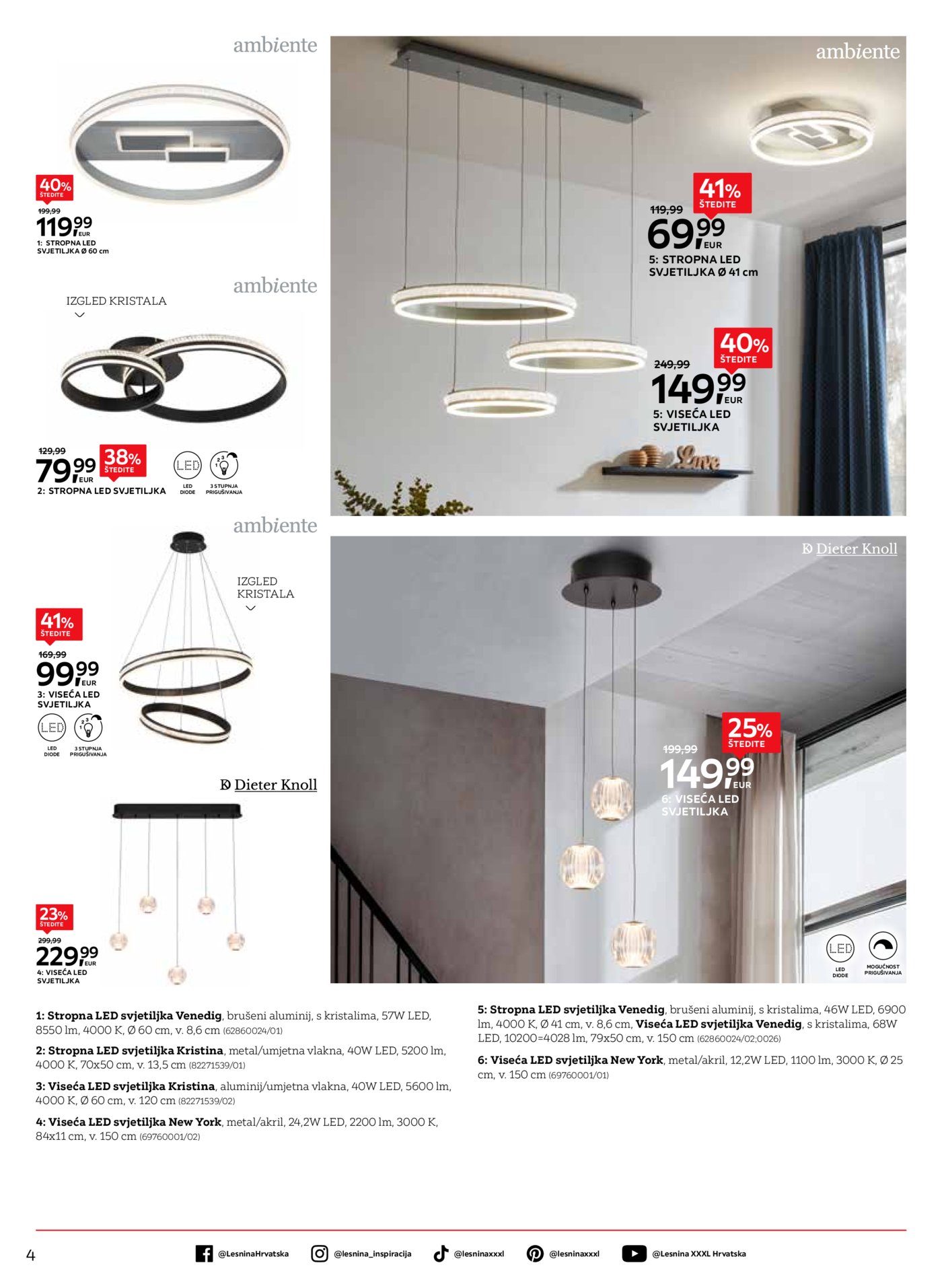 Lesnina katalog moderna rješenja rasvjete 02.02.-28.02.2026.