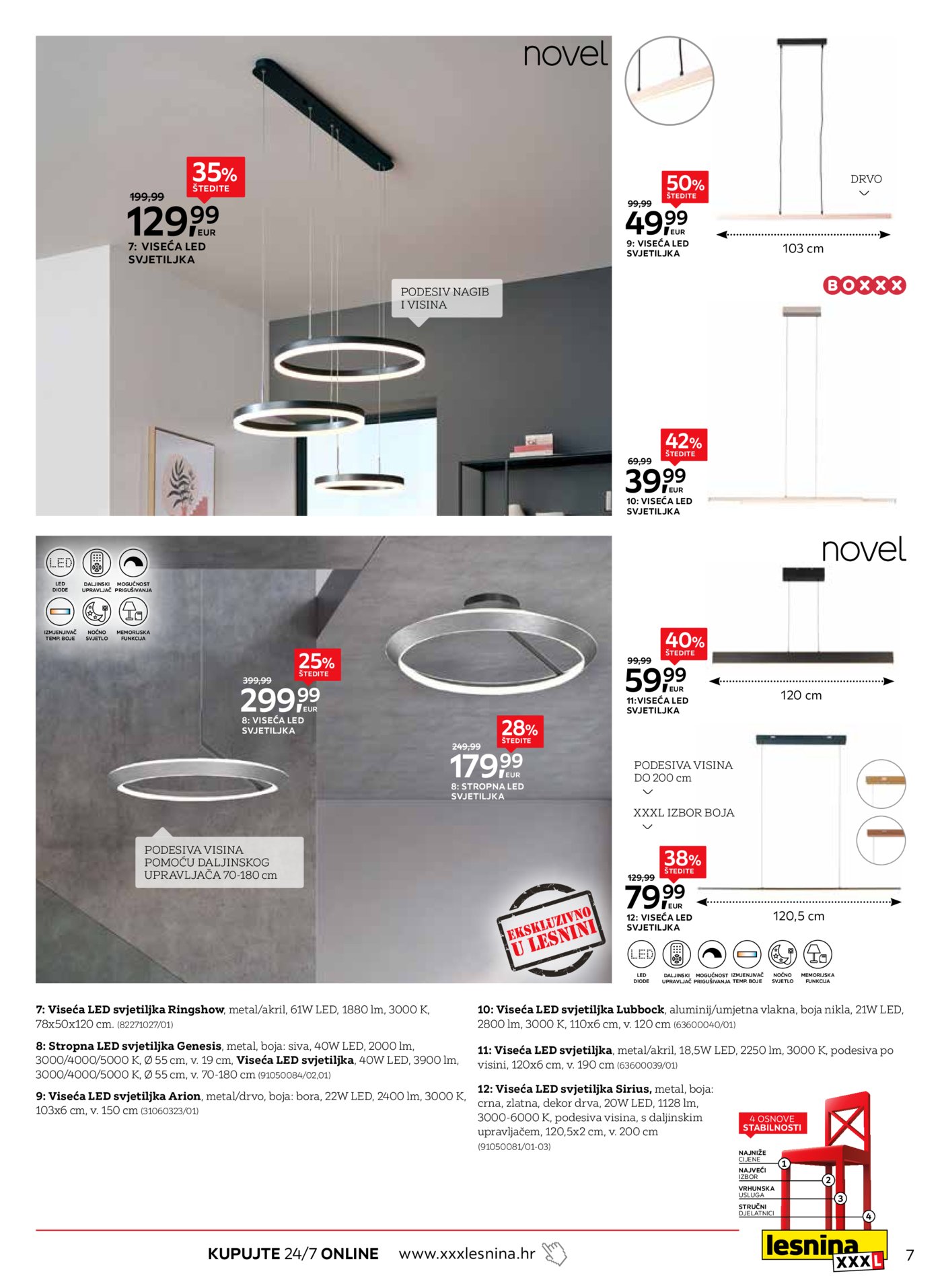 Lesnina katalog moderna rješenja rasvjete 02.02.-28.02.2026.