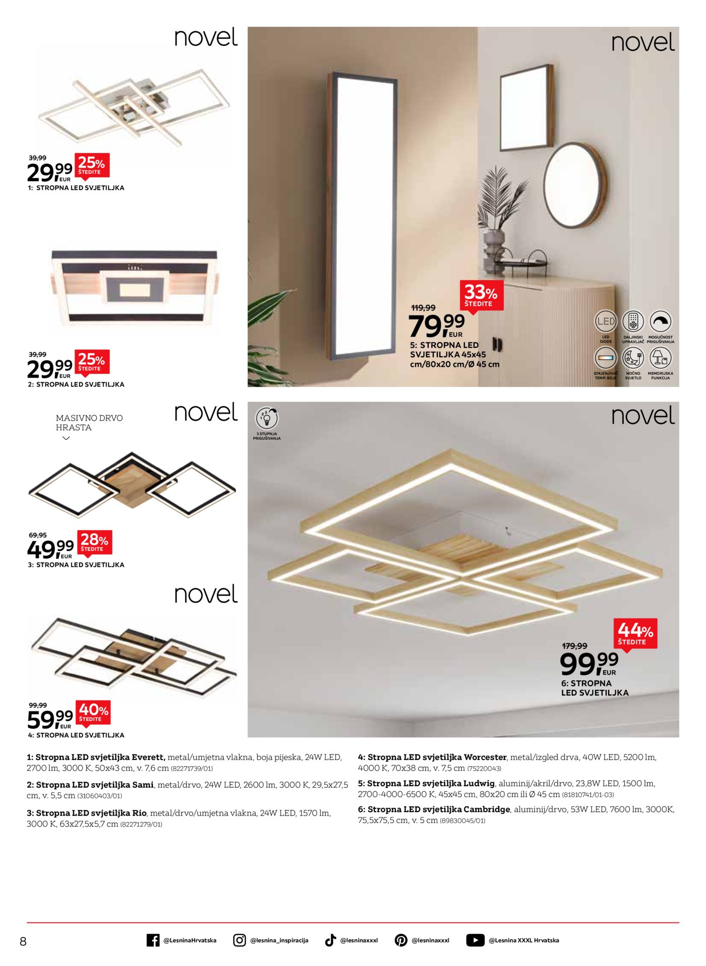 Lesnina katalog moderna rješenja rasvjete 02.02.-28.02.2026.