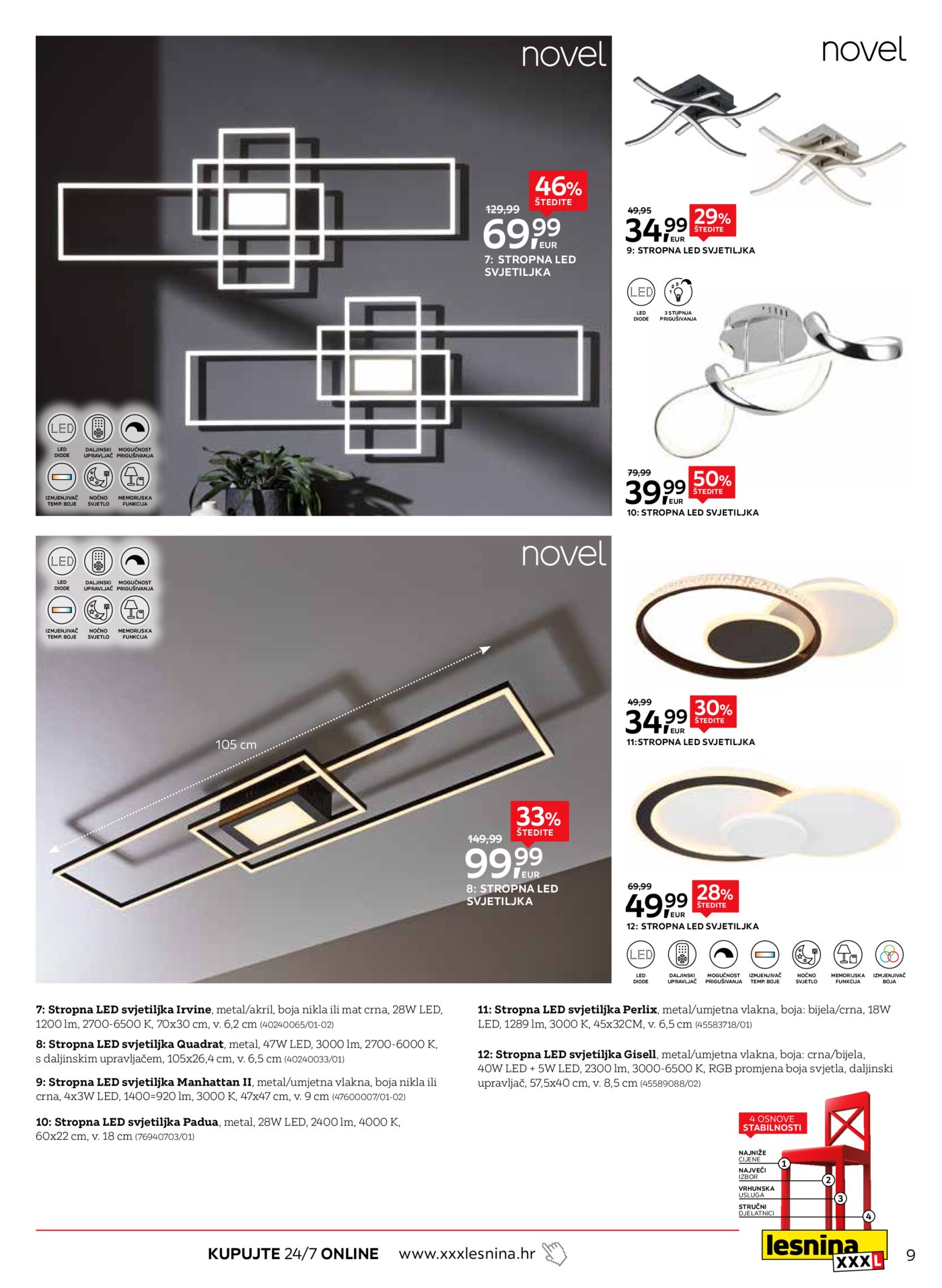 Lesnina katalog moderna rješenja rasvjete 02.02.-28.02.2026.