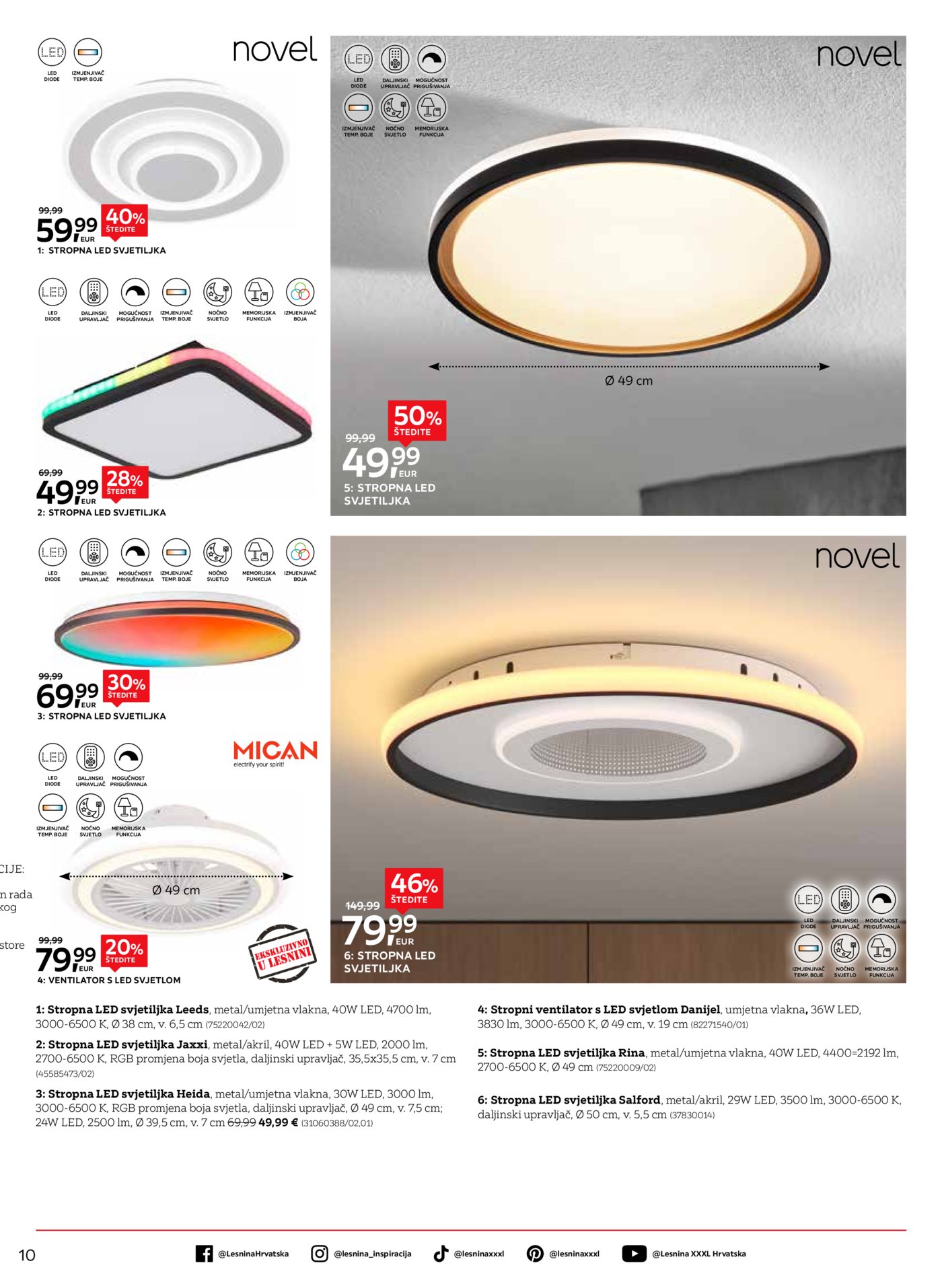 Lesnina katalog moderna rješenja rasvjete 02.02.-28.02.2026.